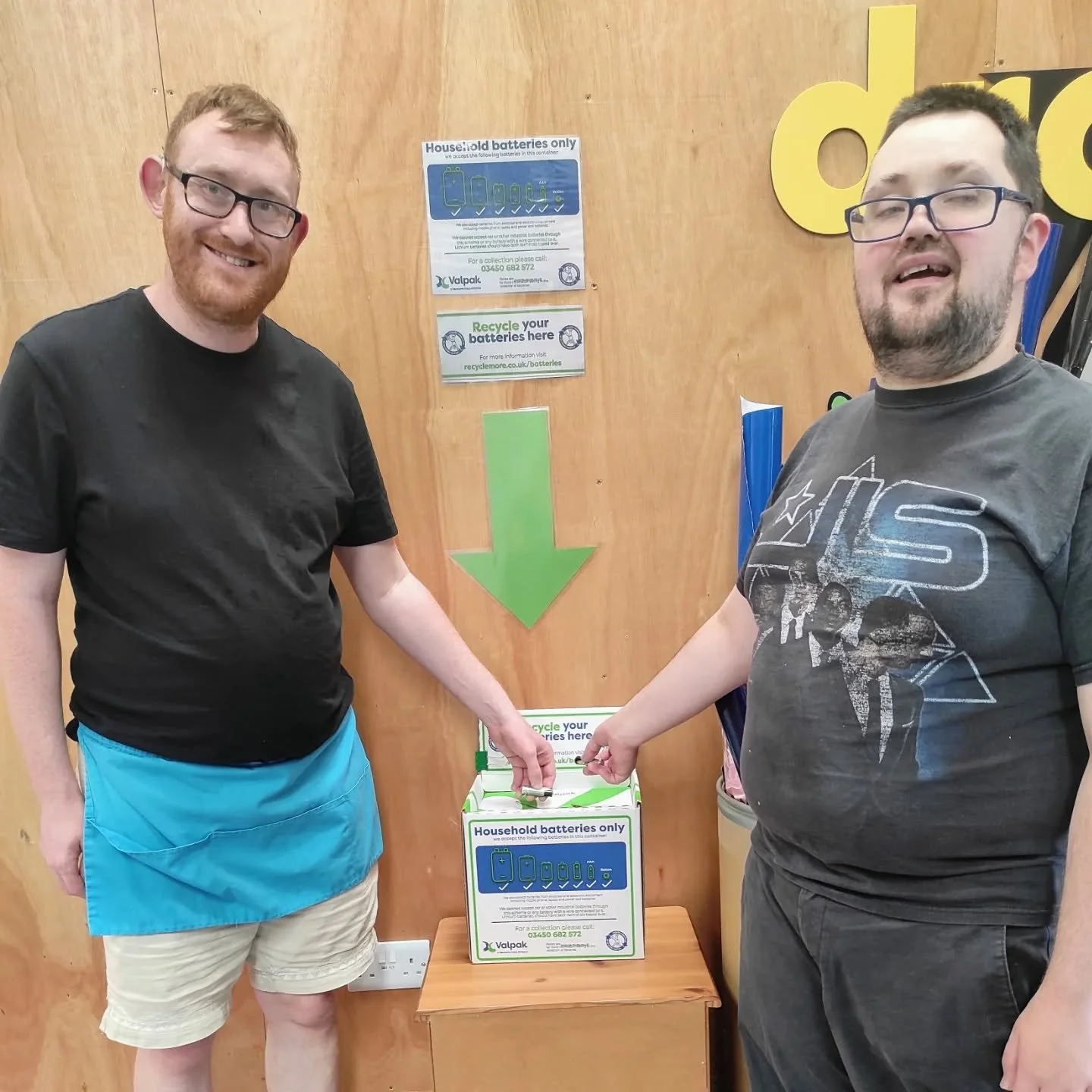 Happy to share 😀 an exciting update! From Wednesday 16th of July you will be able to ♻️ recycle all household batteries right here at the Hub Scrapstore. The recycling box will be located at the Cafe foyer, next to the donations drop off section. An