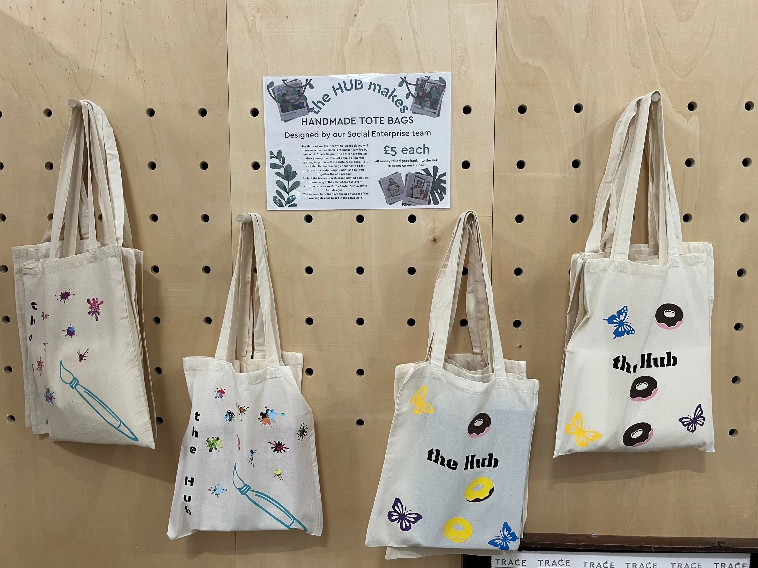 FOR SALE:&nbsp; The first batch of our Hub tote bags are now for sale!