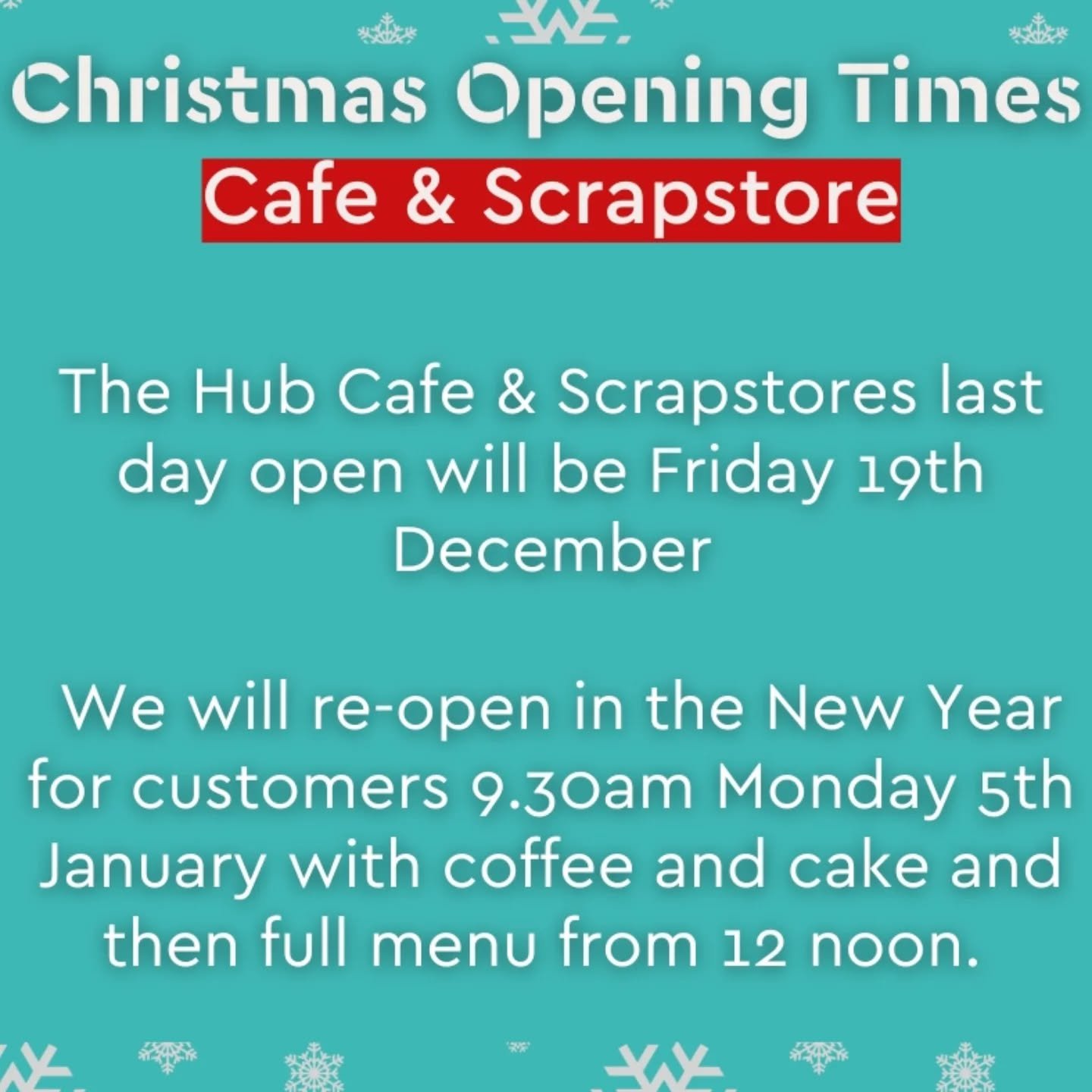 It's nearly that time of year again, and we will soon be closing up for a well earned break!

🎄Our last day open for our Trainees will be Monday 22nd December, our day services will be closed as of Tuesday 23rd and will re-open from Monday 5th Janua