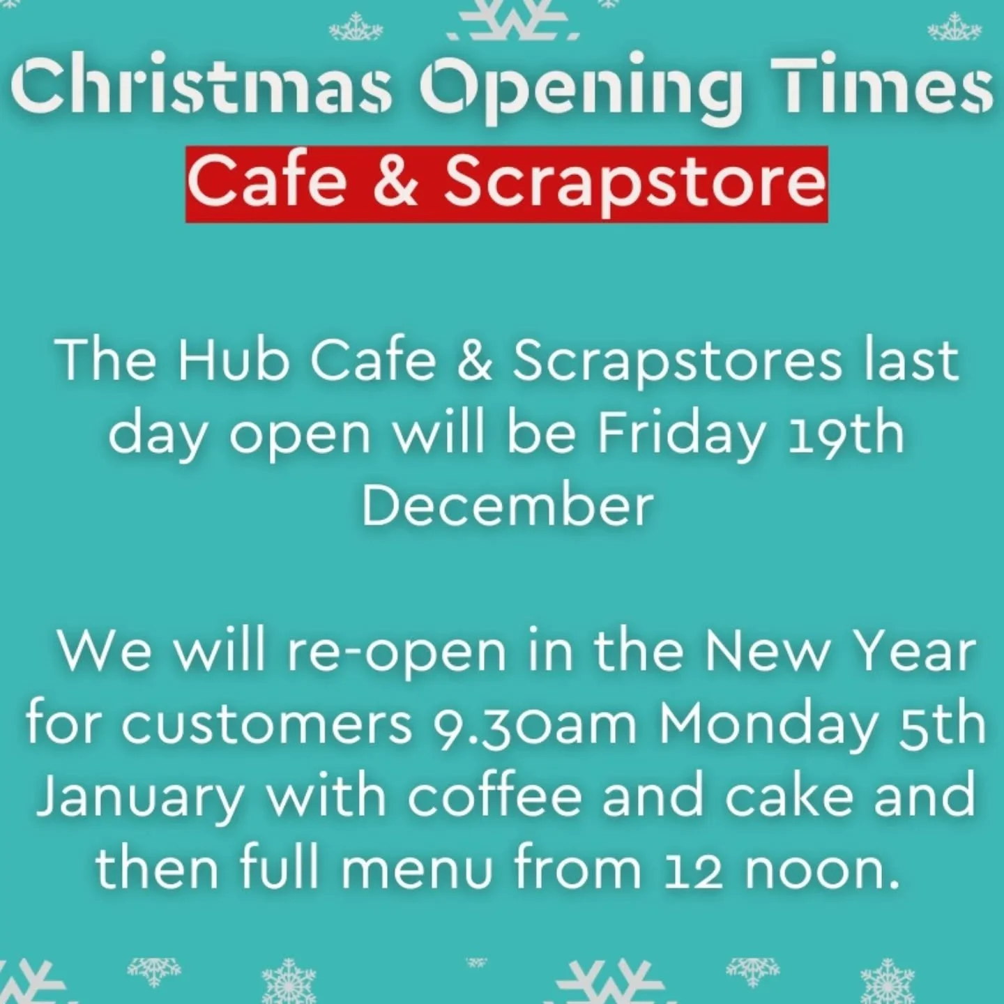 It's nearly that time of year again, and we will soon be closing up for a well earned break!

🎄Our last day open for our Trainees will be Monday 22nd December, our day services will be closed as of Tuesday 23rd and will re-open from Monday 5th Janua