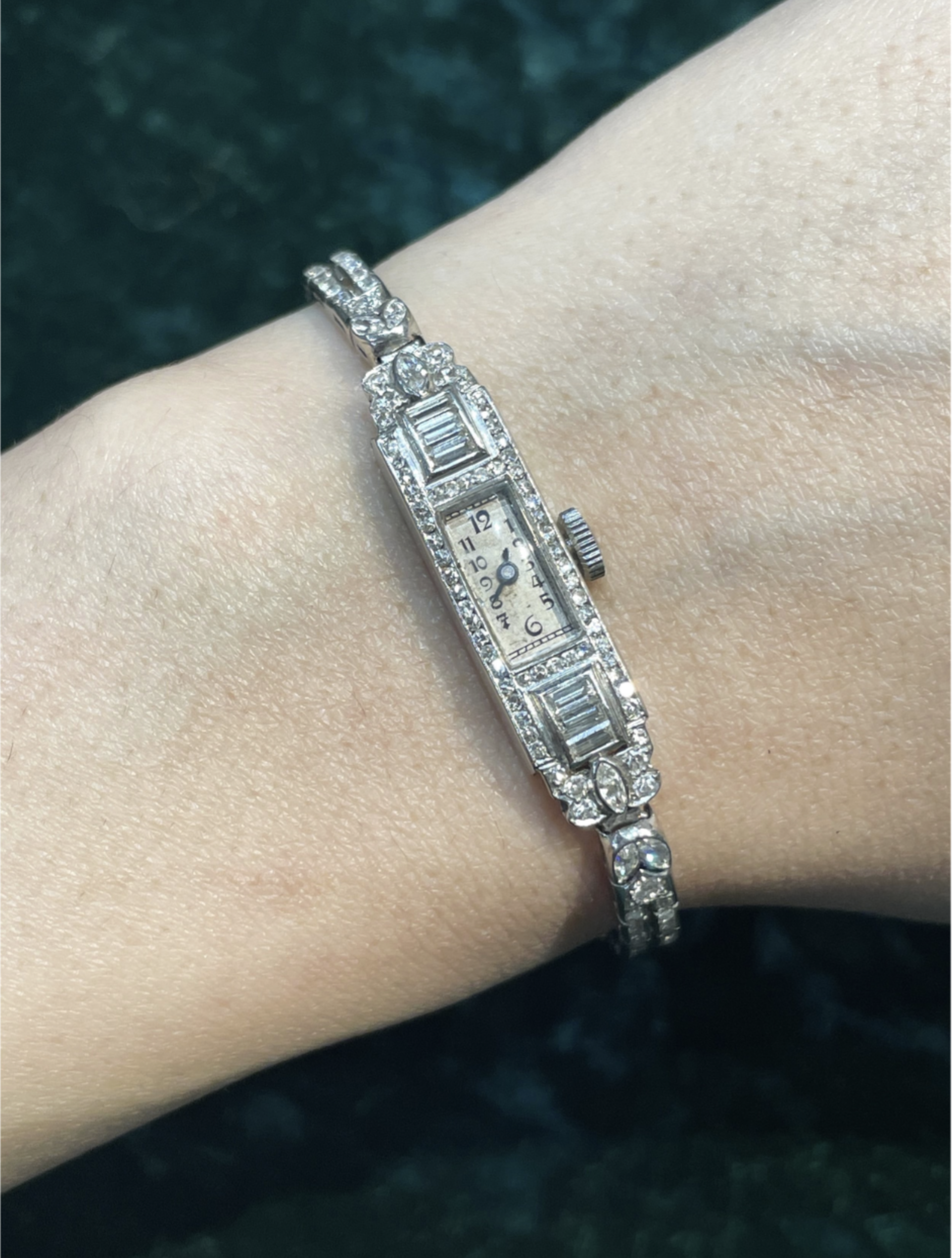 ‘Fine Dining’ Diamond Art Deco Watch , ca 1920-35