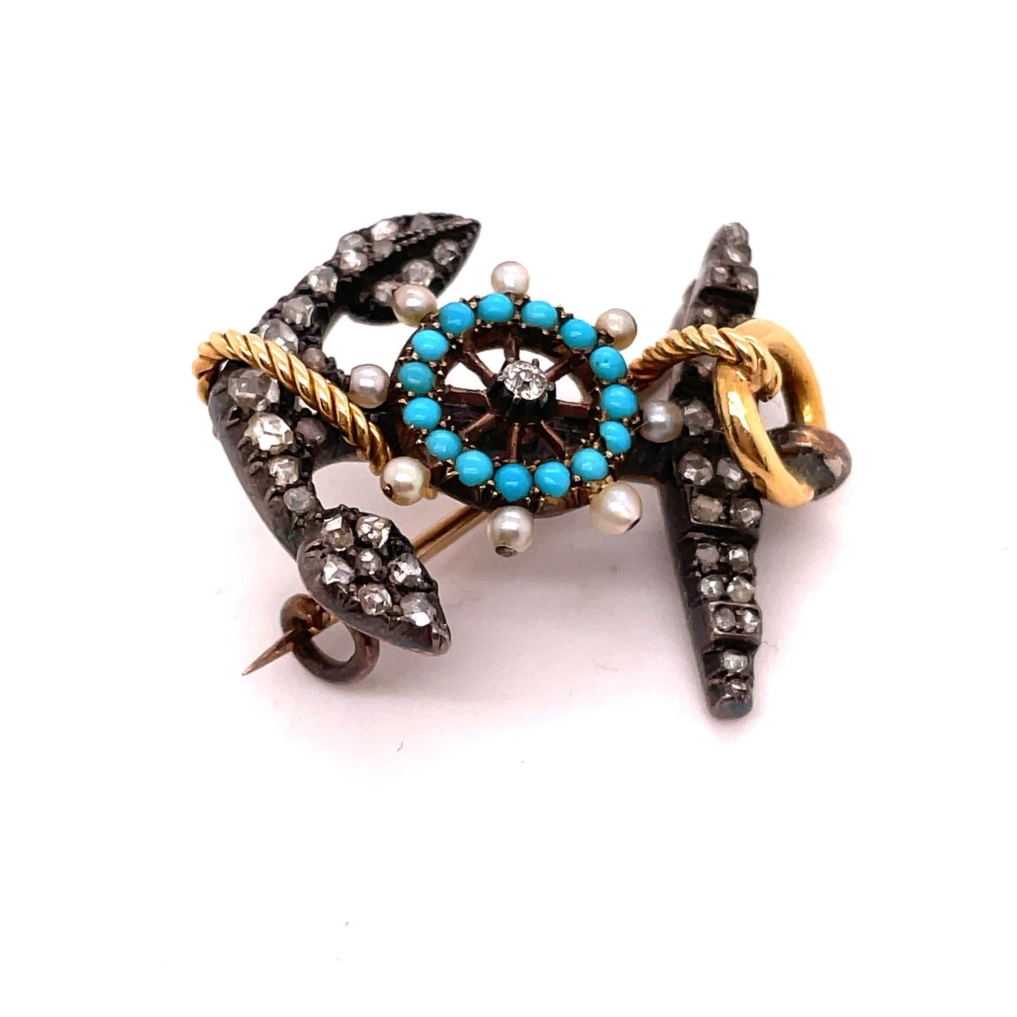 Victorian Anchor /pendant-brooch ca1880