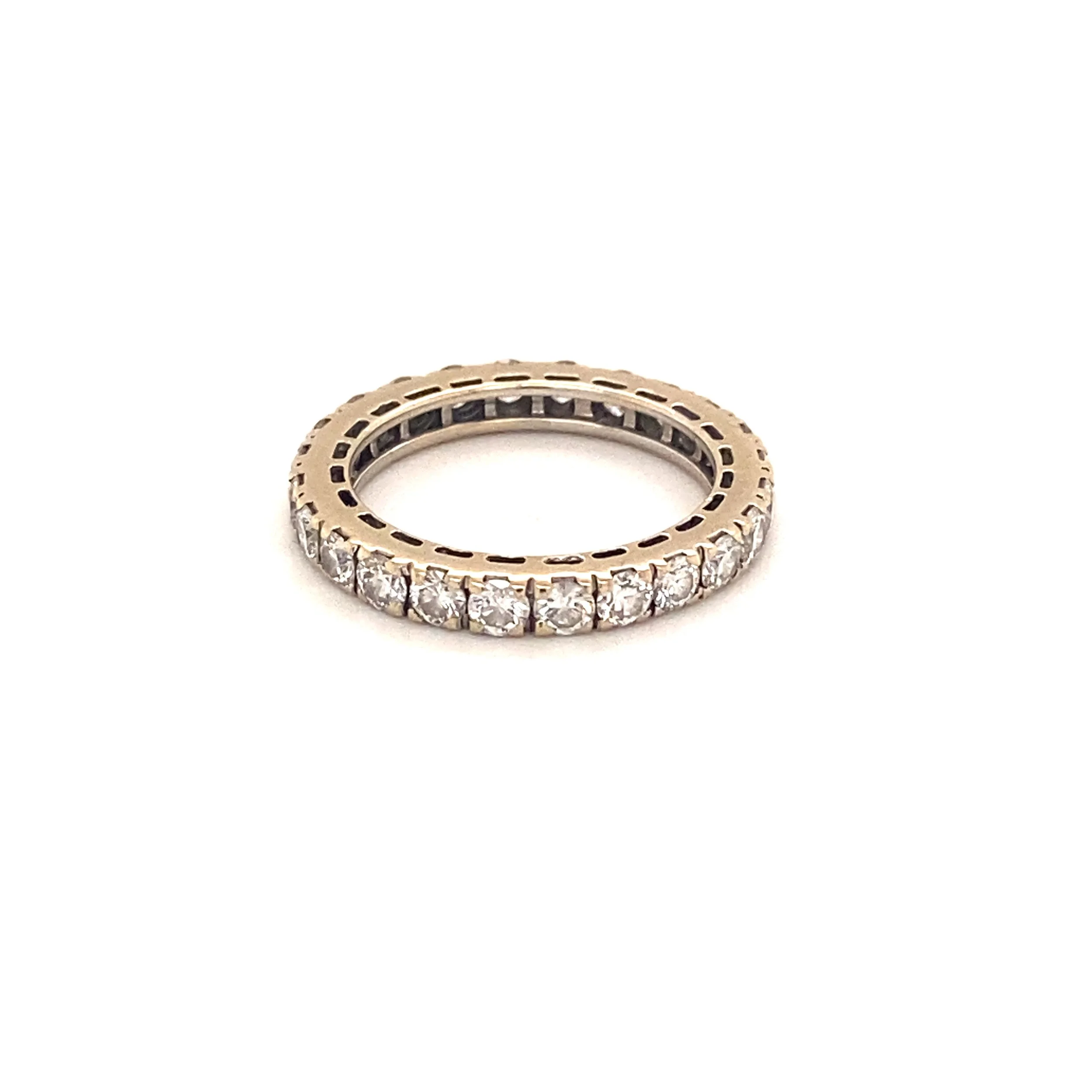 Round Brilliant Diamond Full Eternity Ring ca. 2000