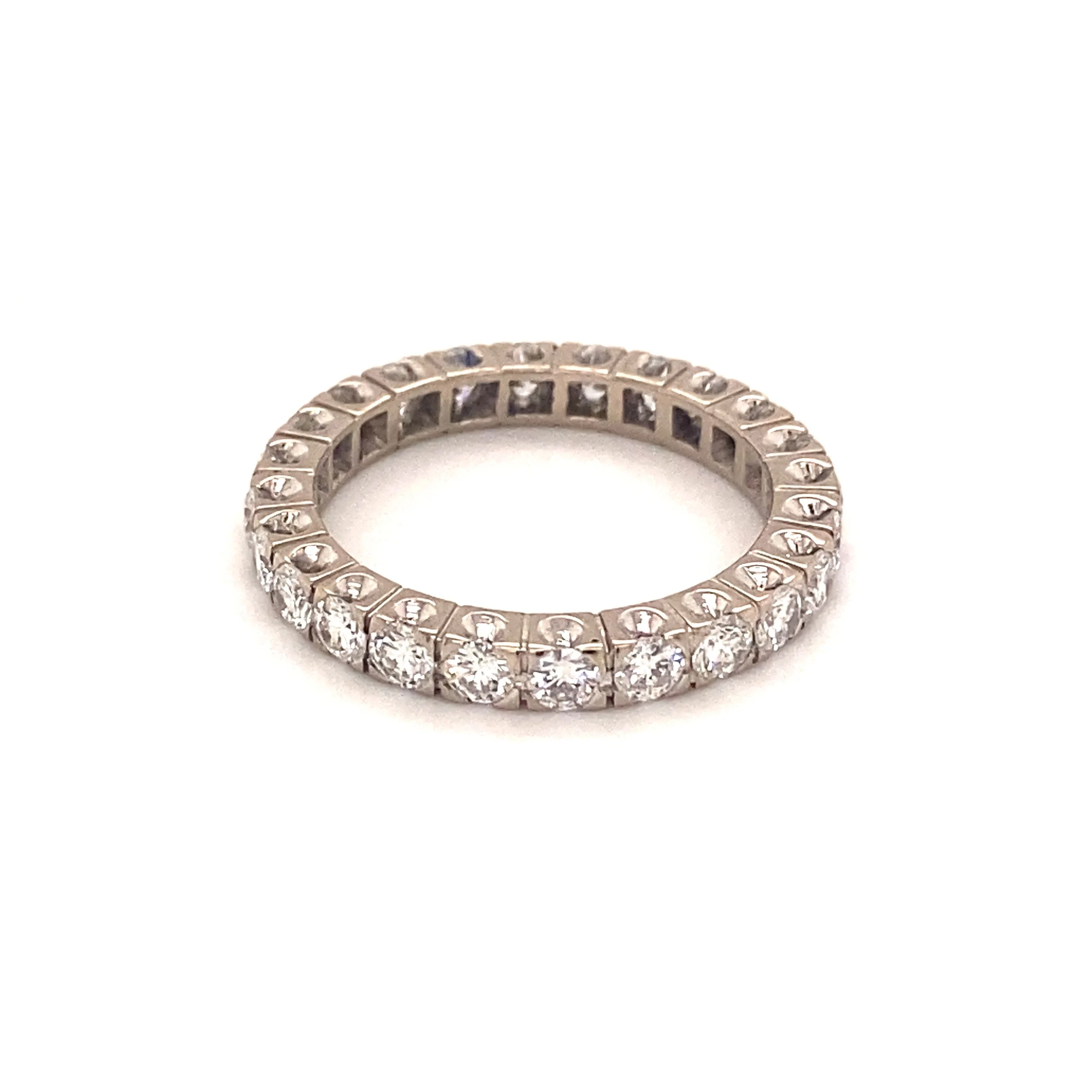 Round Brilliant Diamond Full Eternity Ring ca. 2000