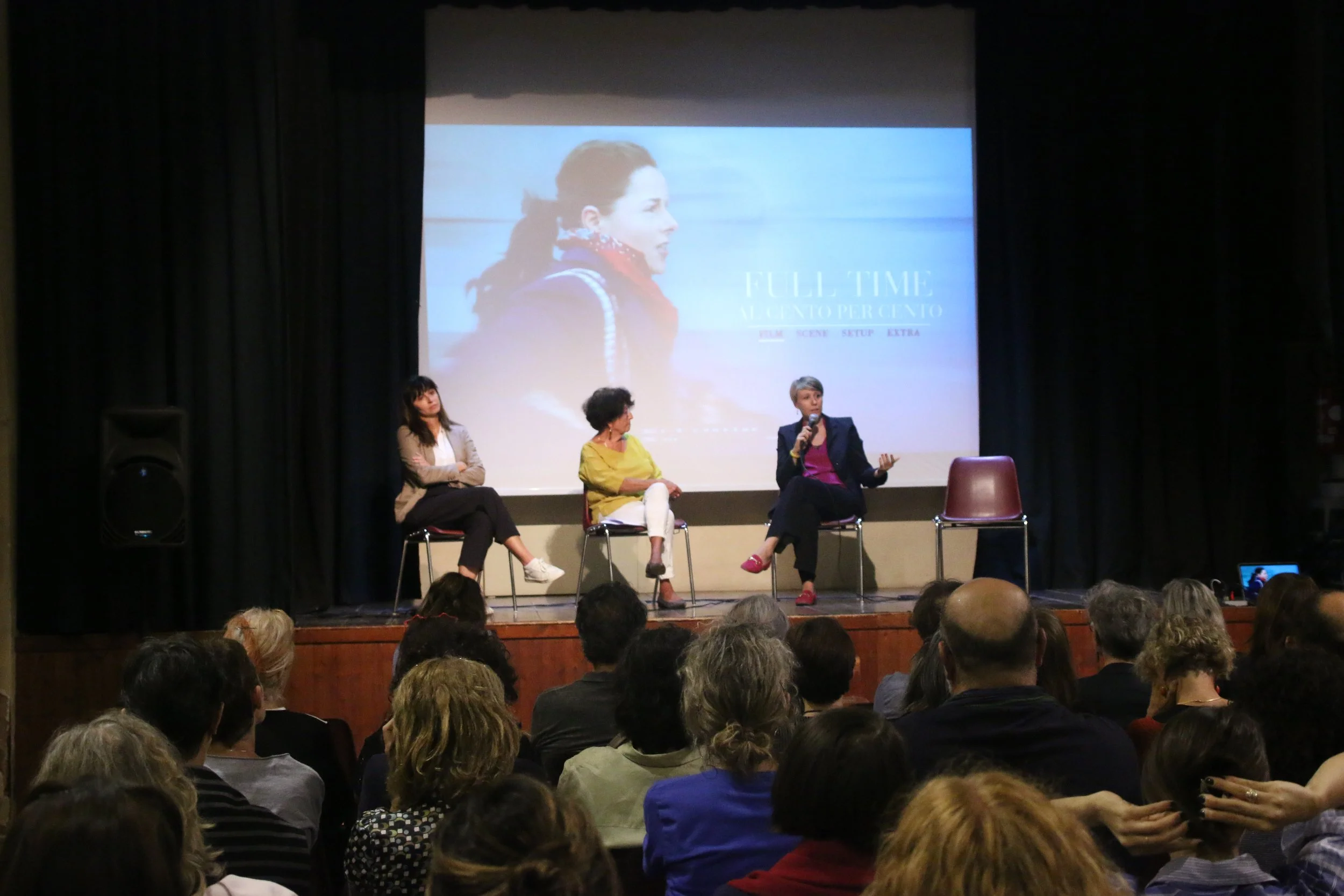 Scatto dal dibattito in occasione del film "Full Time"