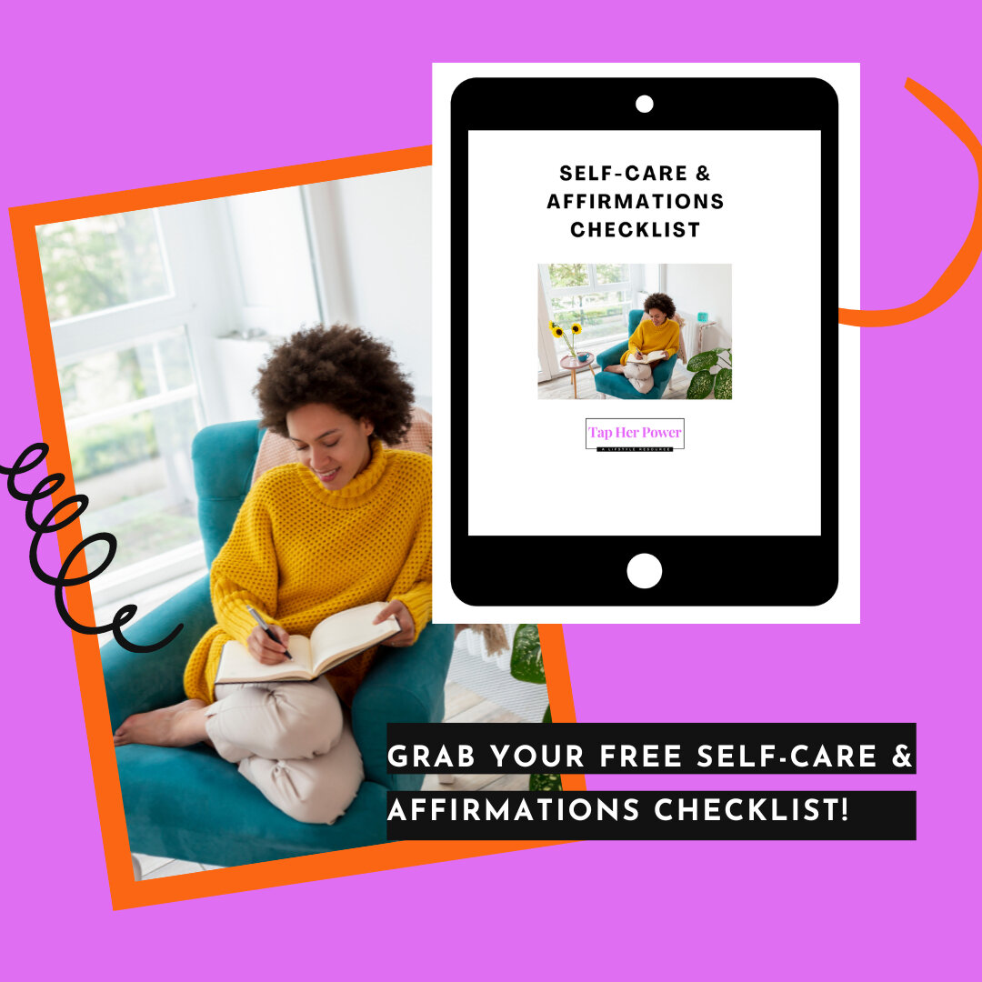 Who needs a little pick-me-up? 🤔 Tap Her Power has got you covered! Download the THP Self-Care &amp; Affirmations Checklist for some encouraging words, motivating reminders, and restorative self-care tips to get you feeling confident. Let's get it! 