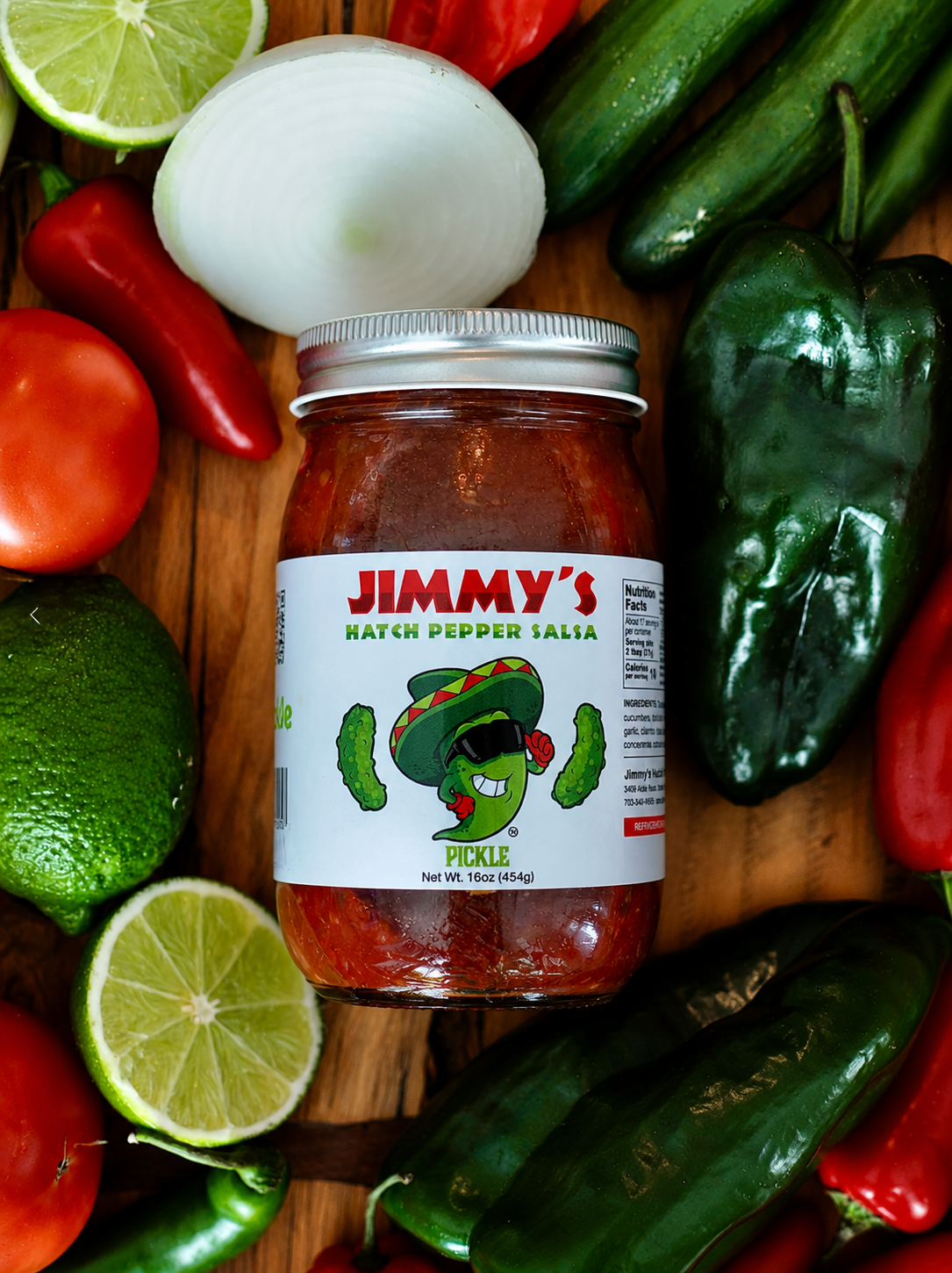 Jimmy's Hatch Pepper  Spicy Garlic "Dill Pickle" Salsa