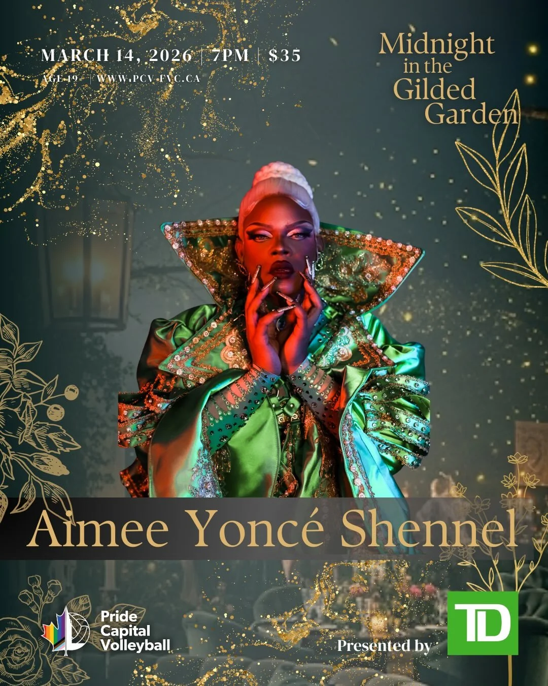 Under the moonlight, the garden turns to gold&hellip; 🌙

From the stage of Canada&rsquo;s Drag Race to our gilded garden, the electrifying Aimee Yonc&eacute; Shennel is coming to serve at our Midnight in the Gilded Garden soir&eacute;e 👑

Rooted in