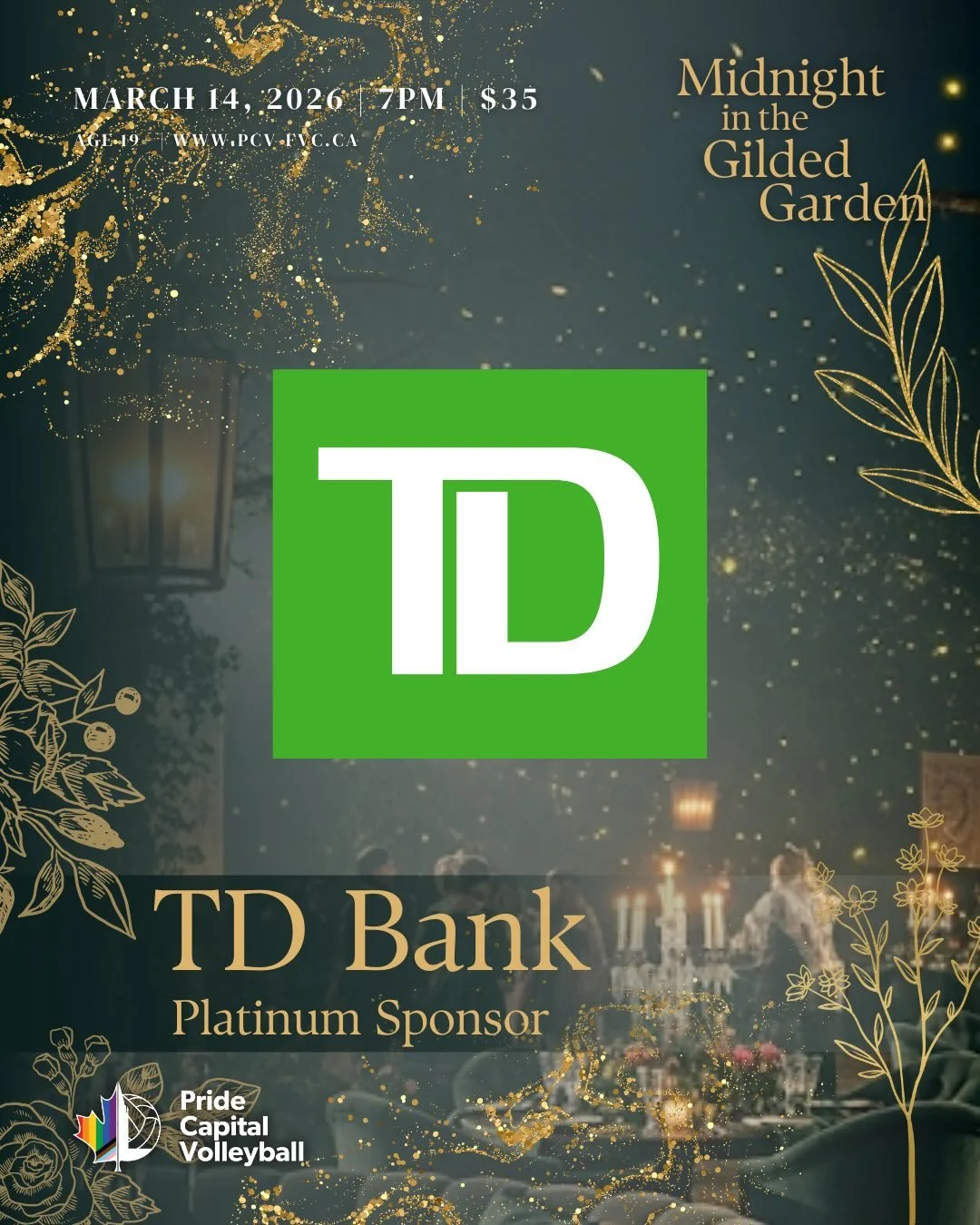 Beneath the moonlight, even the garden needs its patrons 🌙✨

Our Midnight in the Gilded Garden soir&eacute;e wouldn&rsquo;t be possible without the generous support of our Platinum Sponsor, TD Bank🌿💚

Their continued commitment to community, inclu