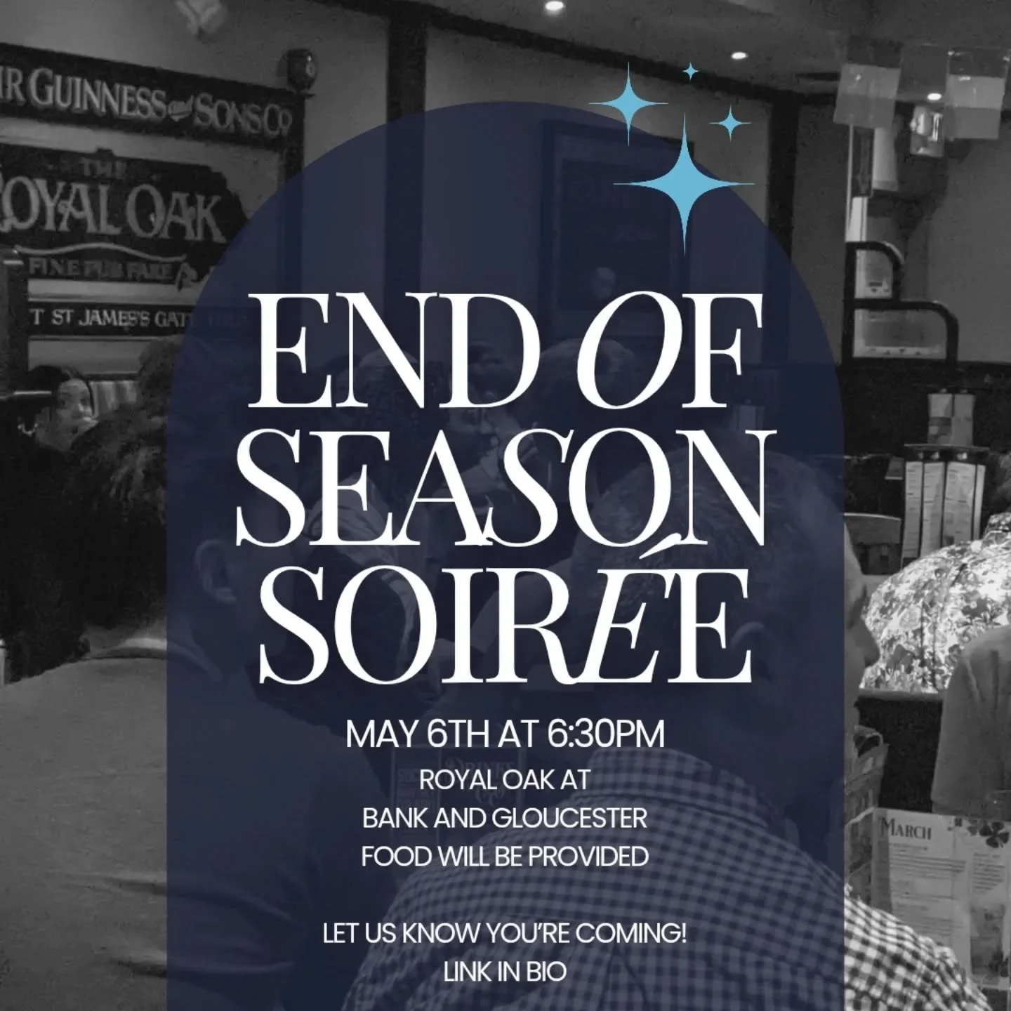 Cheers to an unforgettable season! 🥂✨
It&rsquo;s time to trade the jerseys for a night out at our: 

2026 End of Season Soir&eacute;e. 
Let&rsquo;s celebrate the Wednesday Tiered League with good food, better company, and all the highlights from the