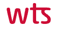 Red letters spelling 'WTS' World Tax Services on a white background.
