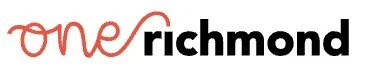 The logo for One Richmond, featuring the word 'one' in red cursive and 'richmond' in black lowercase letters.