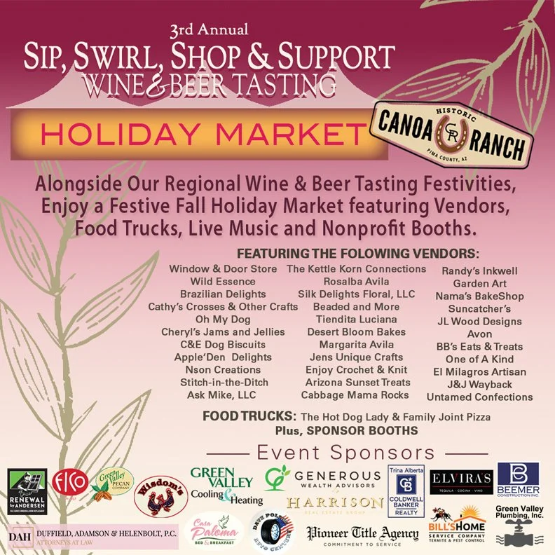 Annual Sip and Swirl at Canoa Ranch