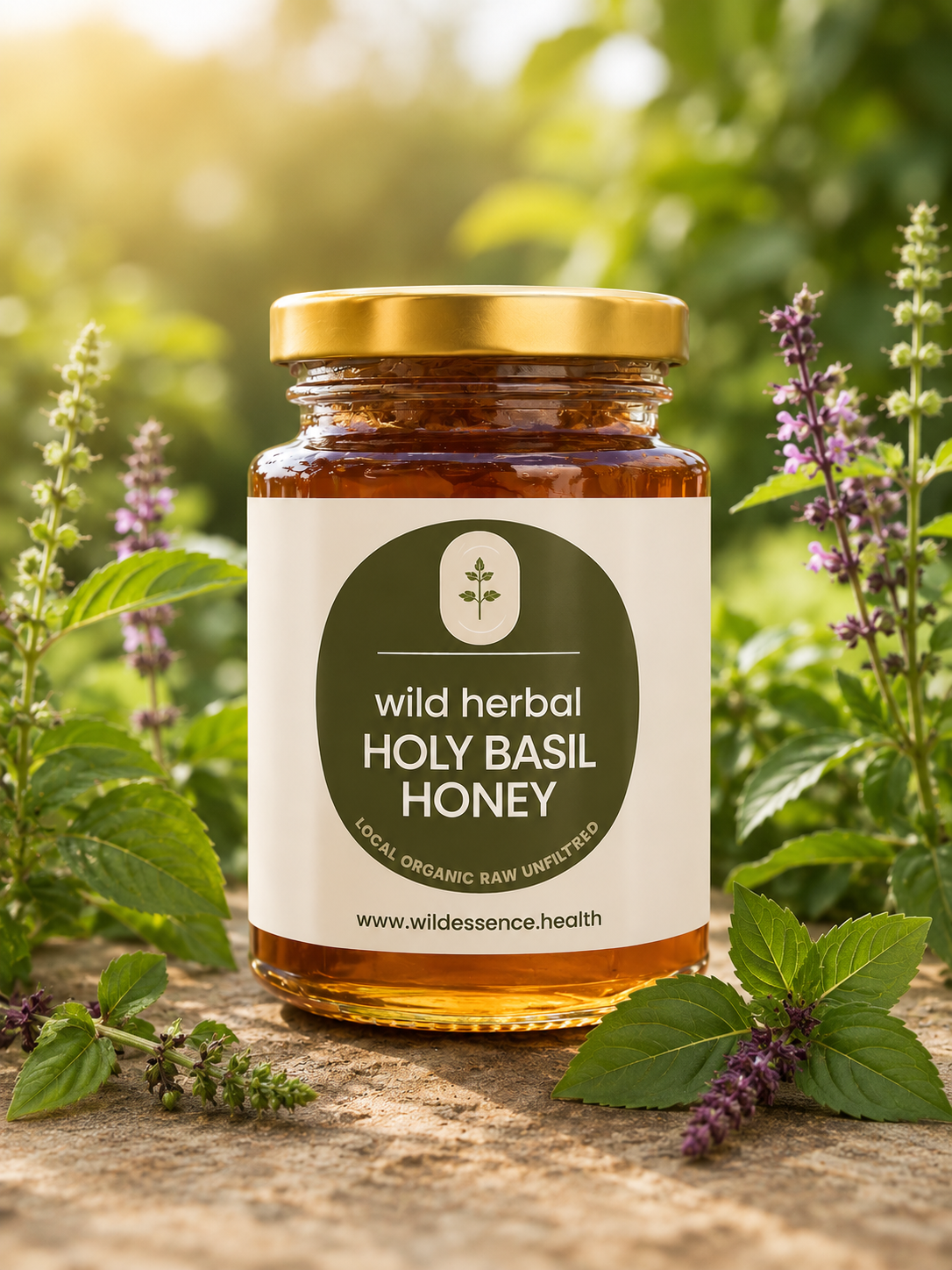 Tulsi, Holy Basil Raw Honey