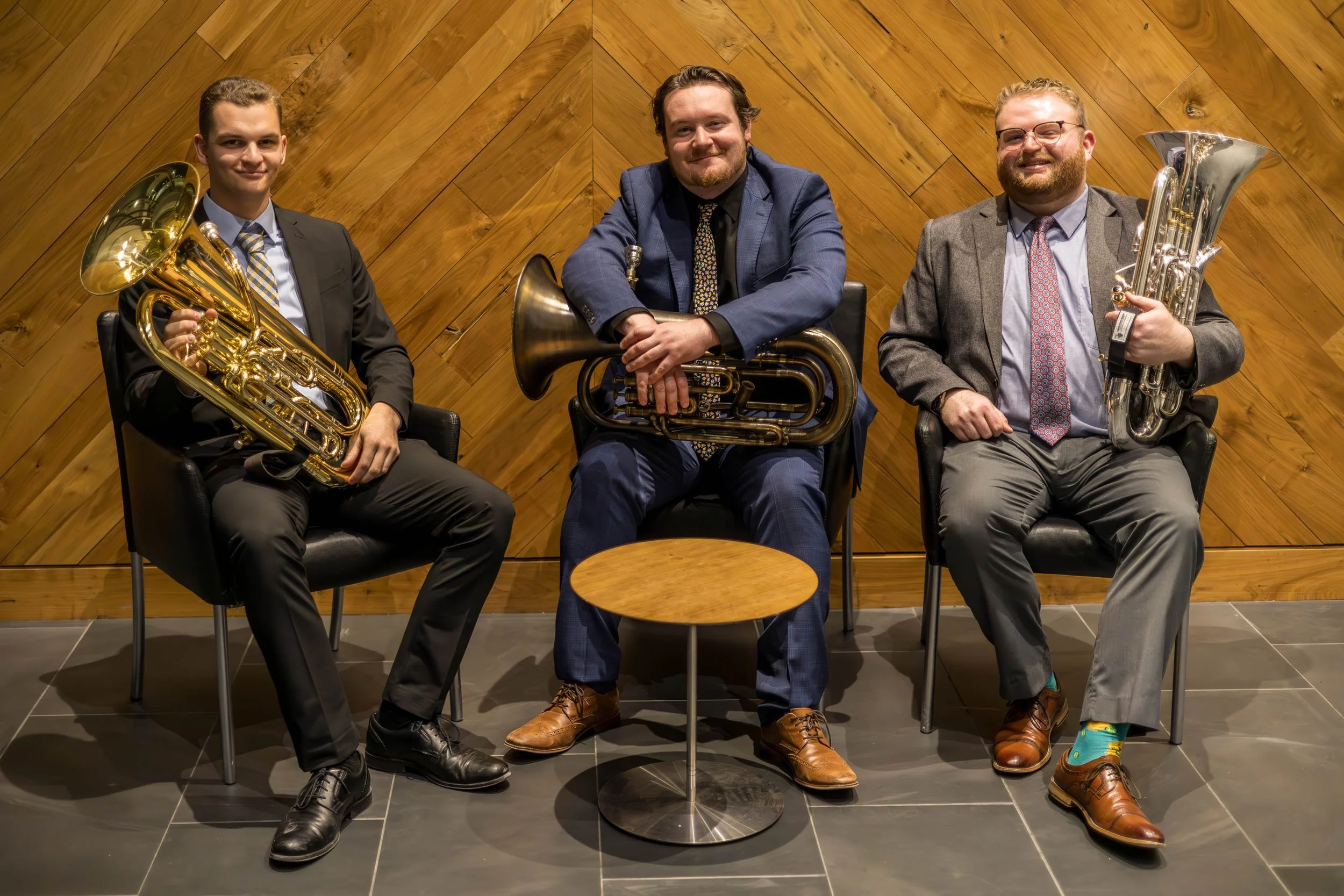 The Troubled Euphs have been performing together since 2021, when Drew Leslie, Ian Lester, and Jared Sherman met as students at the University of Missouri - Kansas City Conservatory. Since their founding, the trio has traveled across the country to p