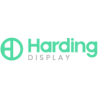 Harding Display logo with a circular symbol and text