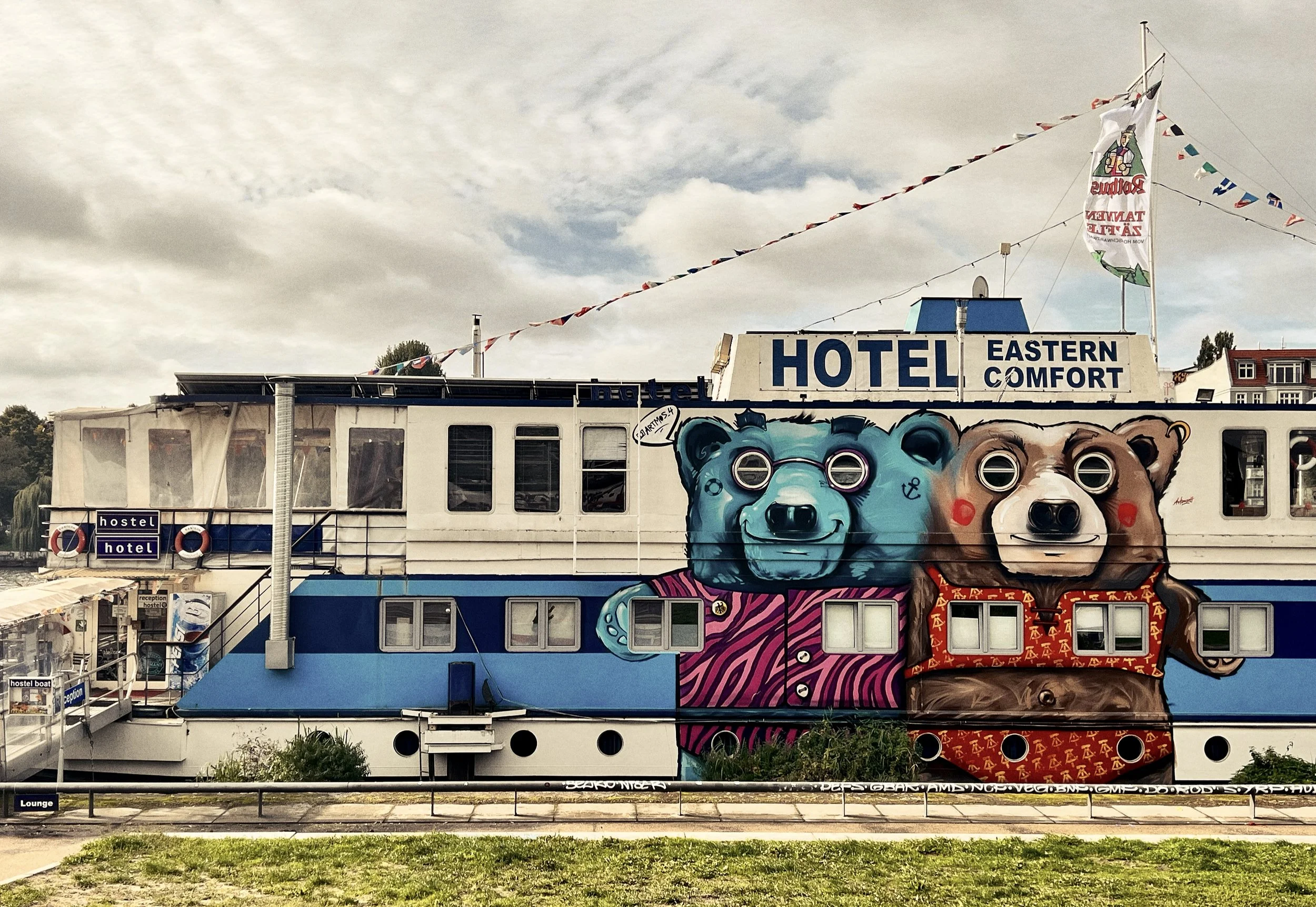 Hostel near Spree River