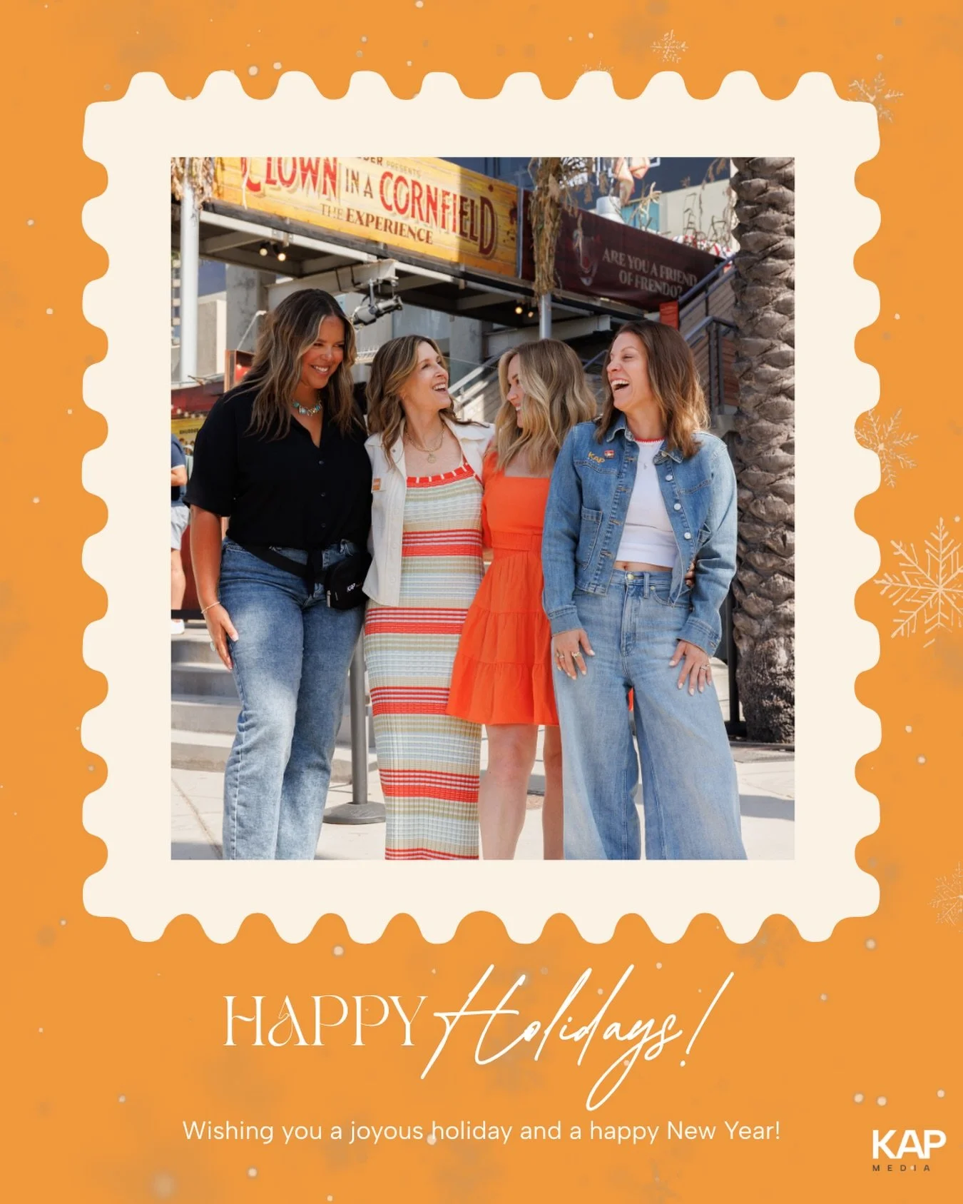 From our team to yours, we wish you a happy and healthy holiday season ✨
&nbsp;
We can&rsquo;t wait to show you everything we have in store for 2026. Stay tuned!
&nbsp;
#HappyHolidays #NewYear #OOH #OOHAdvertising #KAPMedia