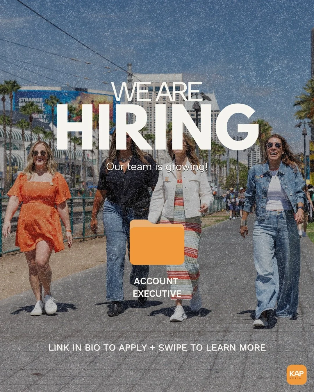 📢 We are hiring! The KAP team is looking for a skilled Account Executive to join our team.
&nbsp;
Head to the link in our bio to learn more about the role and apply!
&nbsp;
We&rsquo;re looking forward to seeing your application 👏
&nbsp;
#KAPMedia #
