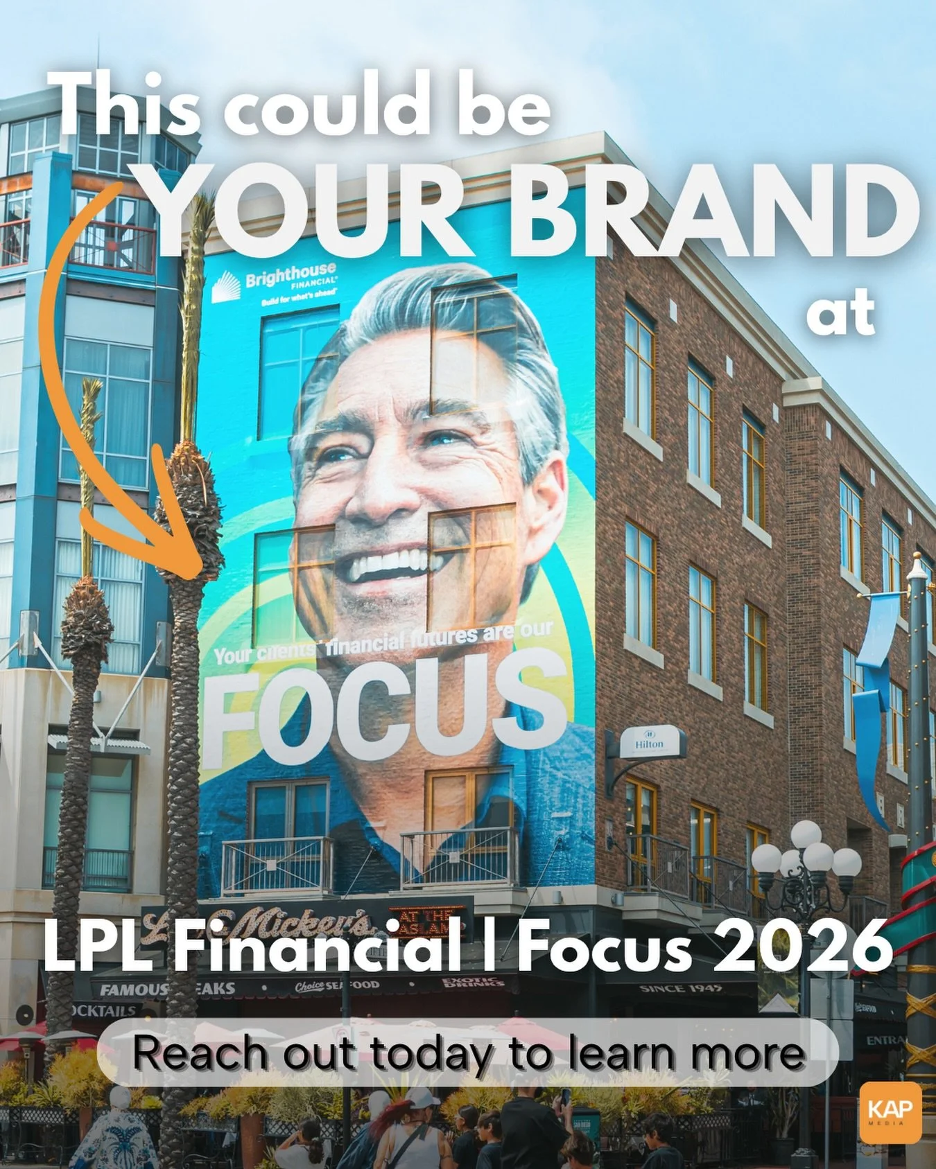 Want your brand front and center in San Diego during one of the biggest financial conferences of the year? 👀
&nbsp;
LPL Financial Focus 2026 brings thousands of advisors, executives, and industry leaders to the city, and premium wallscape placements