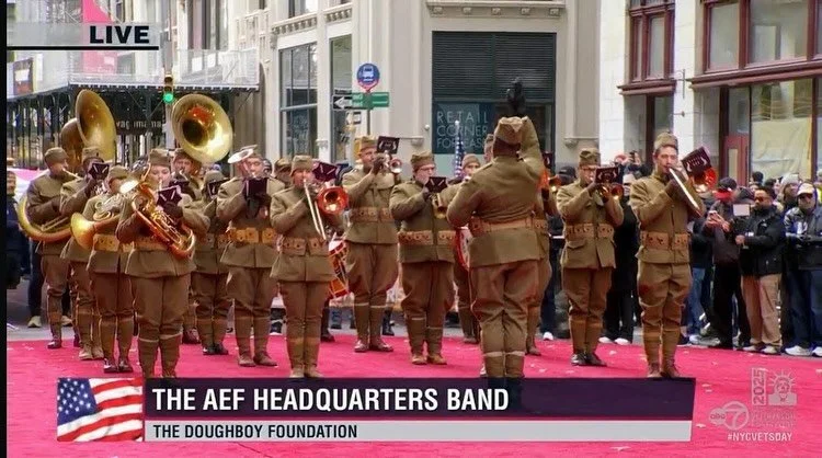 Spent the day honoring veterans with the @doughboyfoundation in NYC. 
🎺We played hymns during the wreath laying ceremony at 11:11am followed by kicking off the parade down 5th Ave. 
🙏Fun to catch up with so many friends especially my classmate from