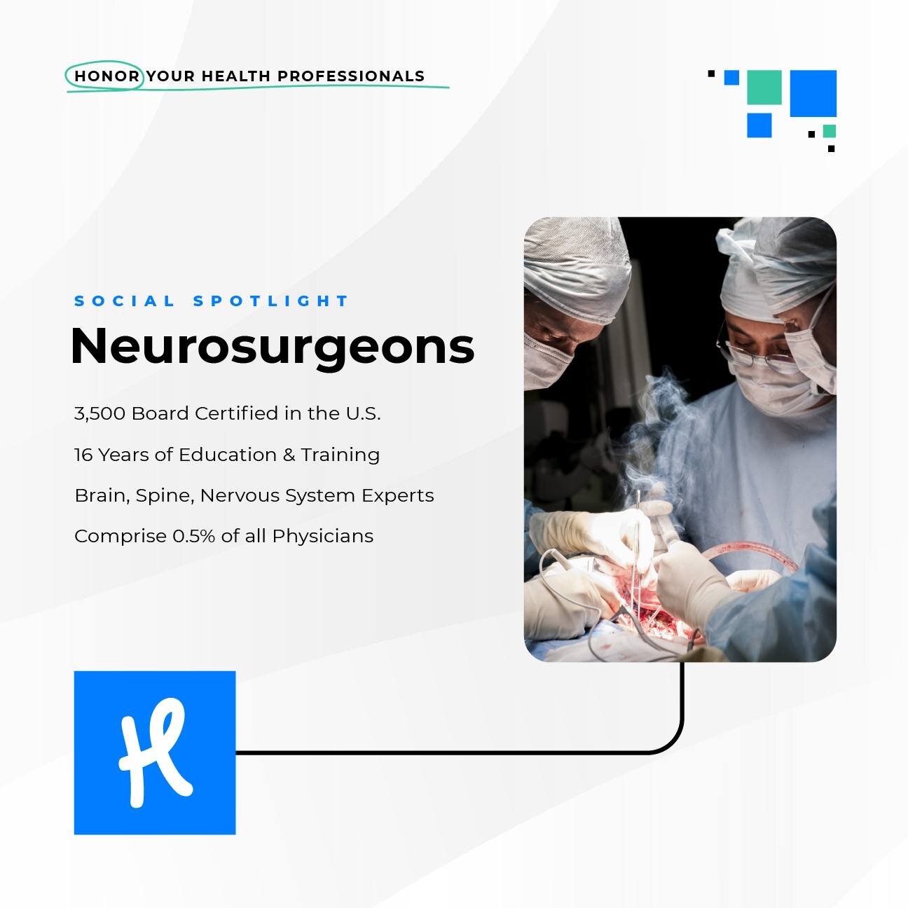WE CELEBRATE NEUROSURGEONS!

The amount of respect we have for neurosurgeons is hard to articulate.

It's an incredibly difficult profession filled with seriously complicated procedures and stressful, long weeks BUT these heroes persevere and are ded