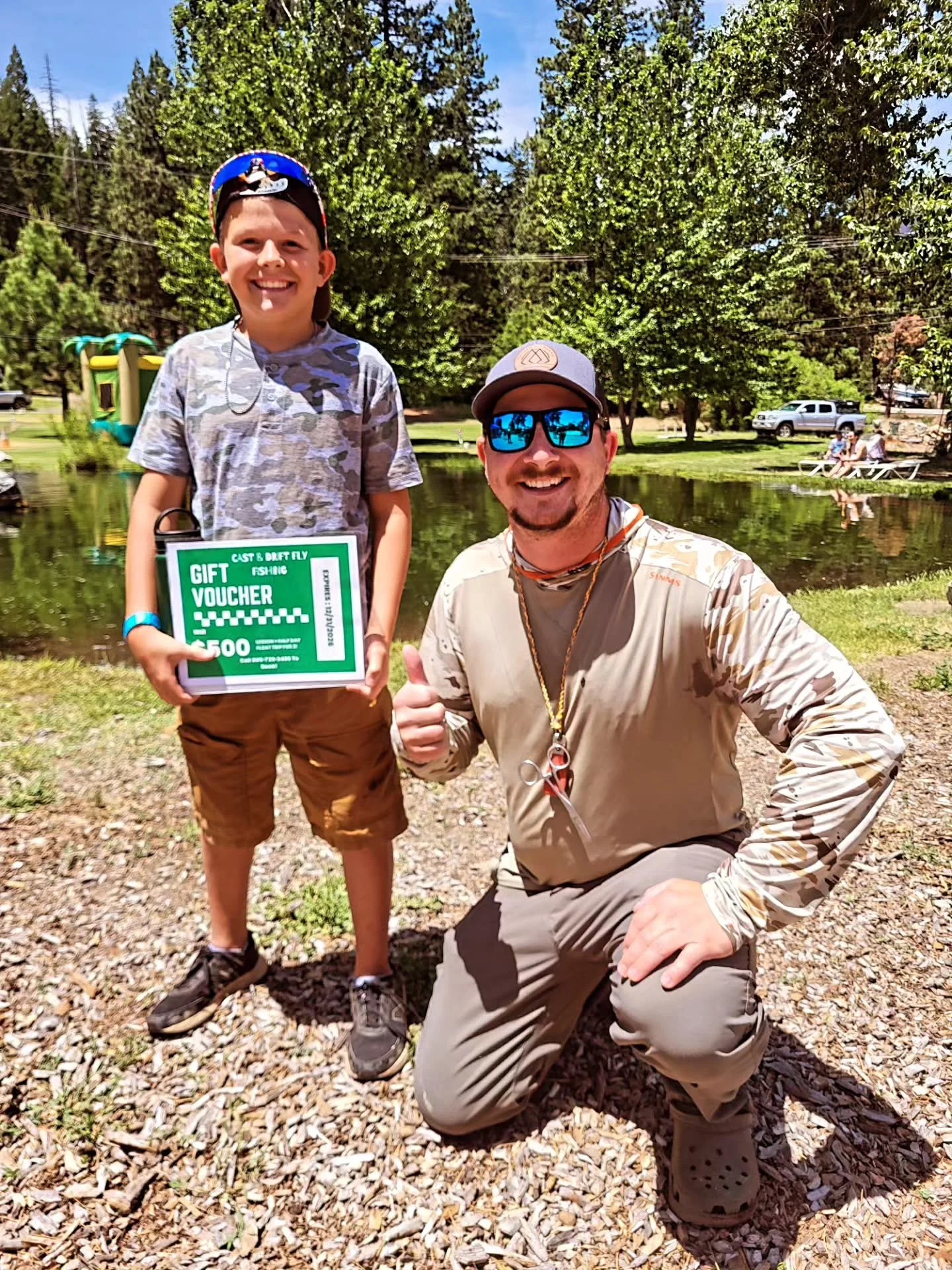 Swipe left to see how it started vs how it ended ➡️🎣👊
In June this young man won 1st place at our Annual Father's Day Weekend Fishing Derby and scored himself a fly fishing lesson and float sponsored by @cast_drift !
Last weekend he got to cash in 