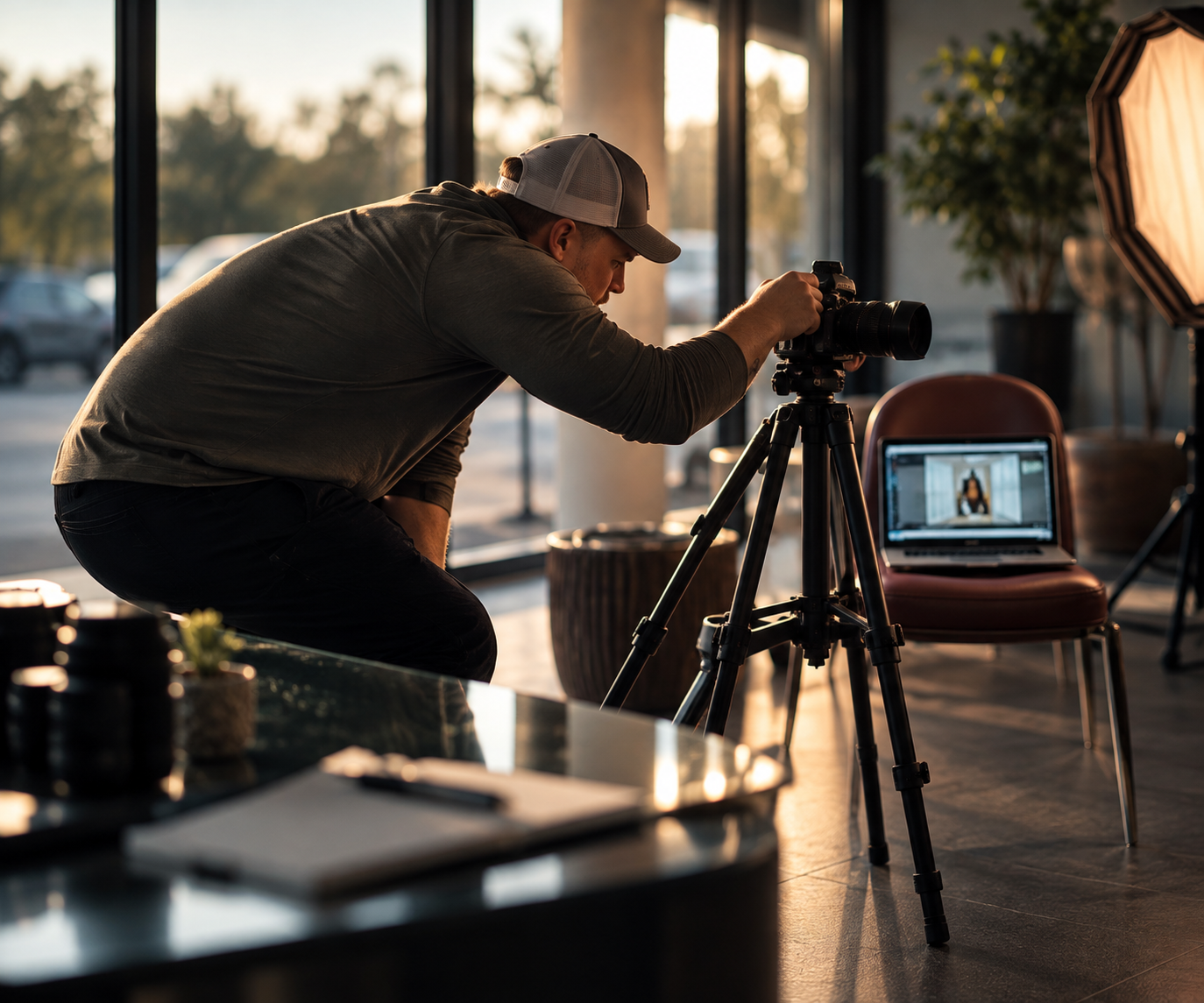 Behind the scenes at a True North Lens photography session