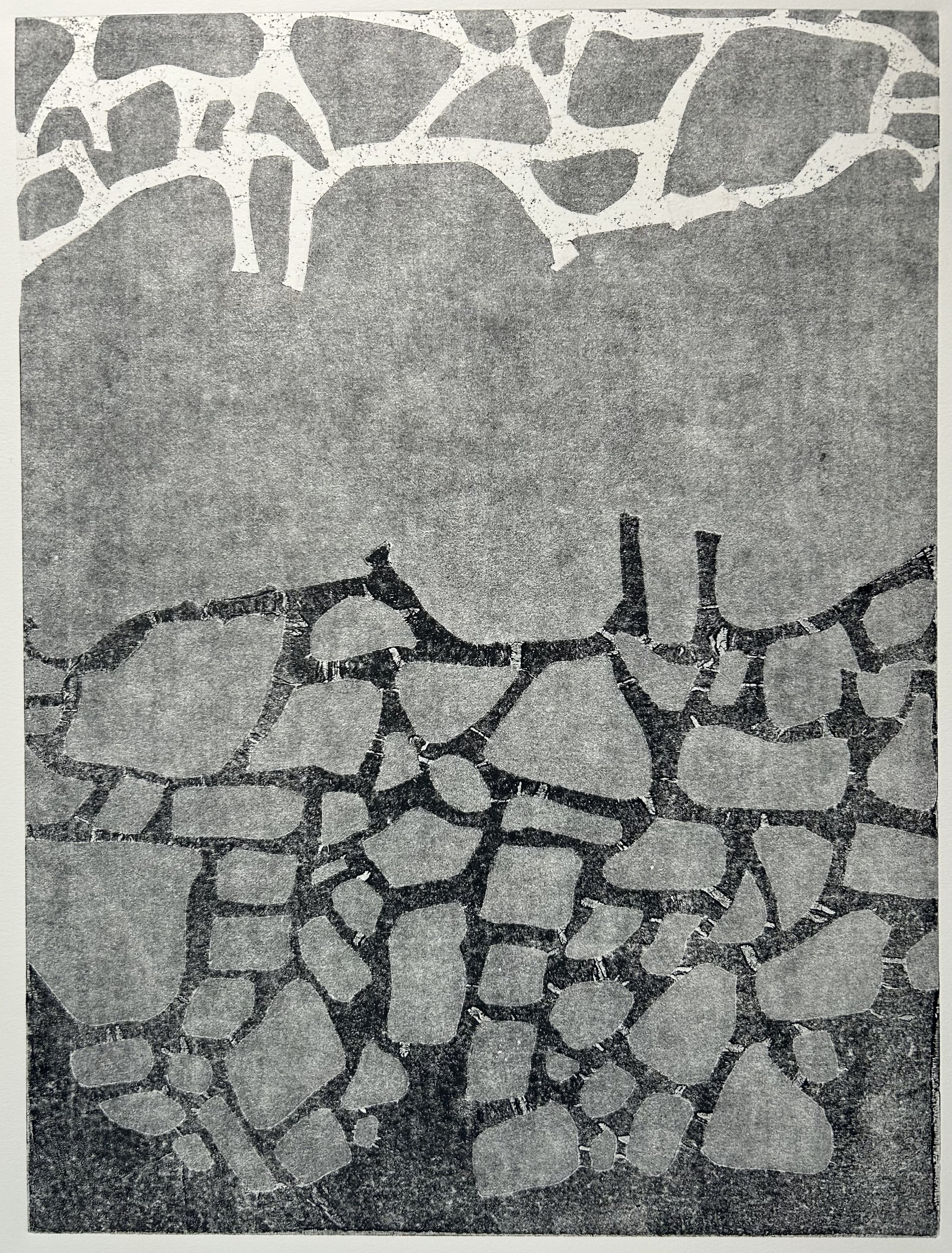 Elevation, 2023. Monotype; 16x12".
