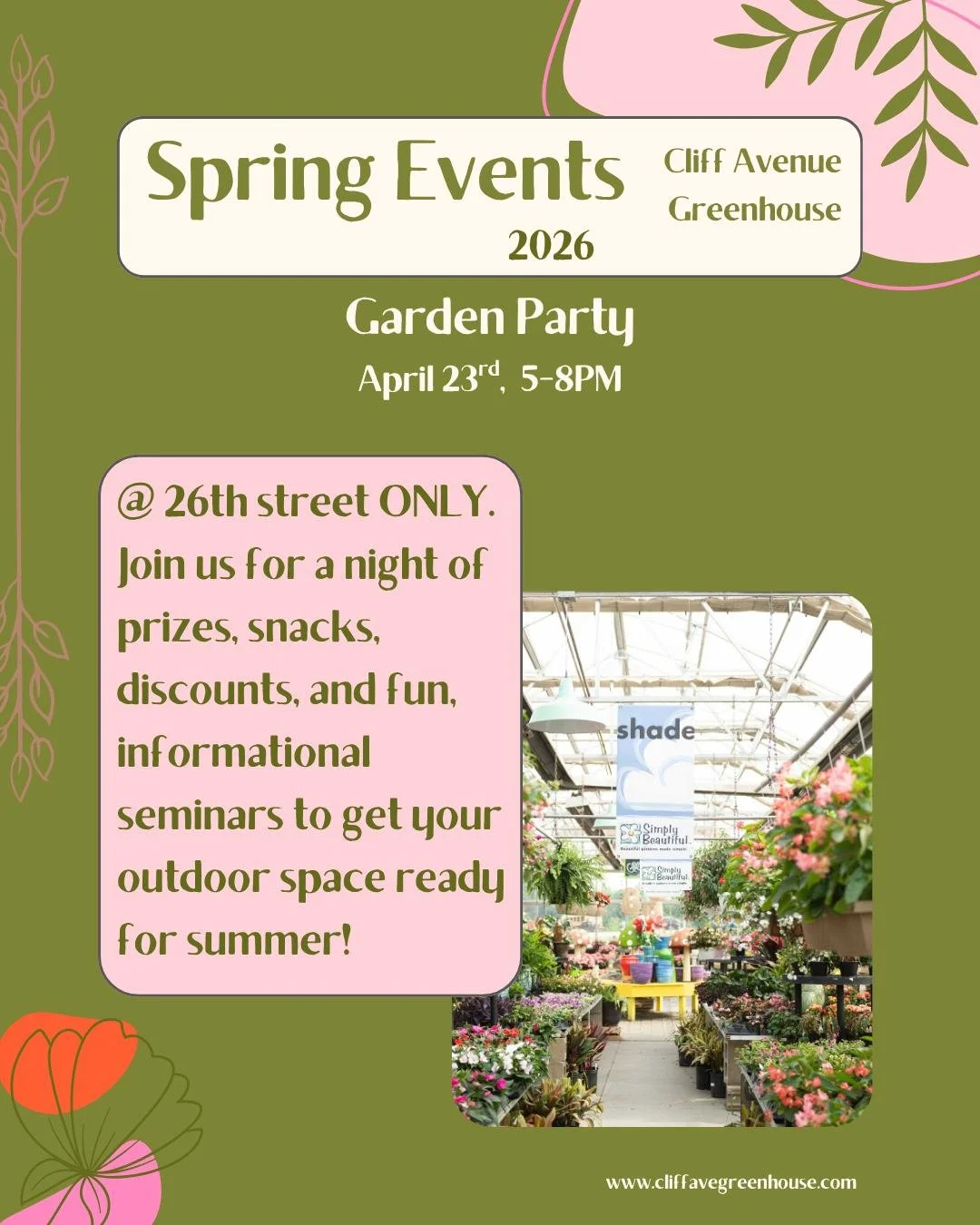 The grand finale of our Spring Event line up! Our Garden Party! Head to the link in our bio for more information. Psst this event is 🌸FREE🌸
