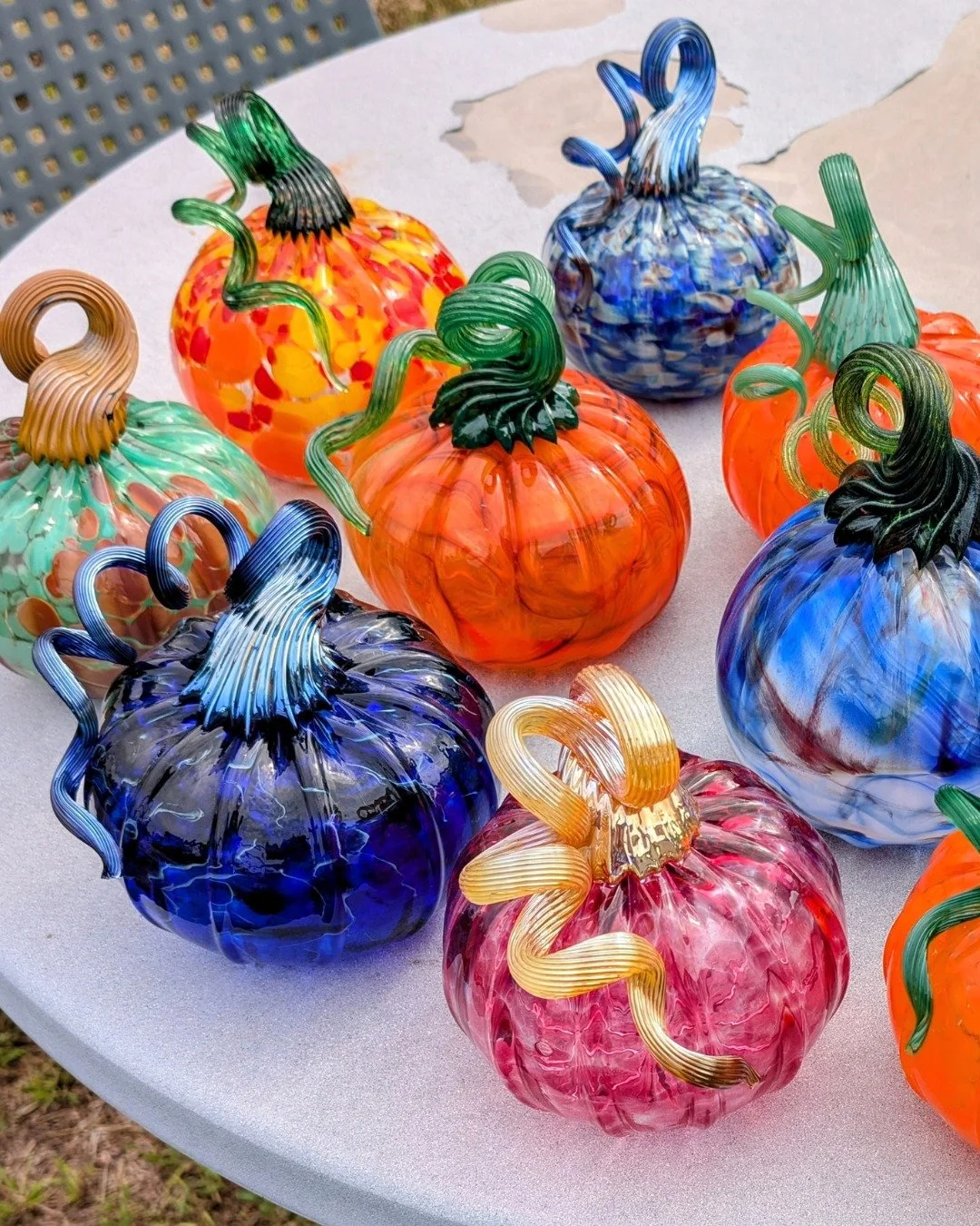 Join us and @theshapeofmyspace at 26th street on October 16th for the Glass Pumpkin Patch!🎃 Taylor makes his very own hand blown glass pumpkins! They're beautiful, colorful, and the perfect touch of whimsy for your home this autumn. Check out all th