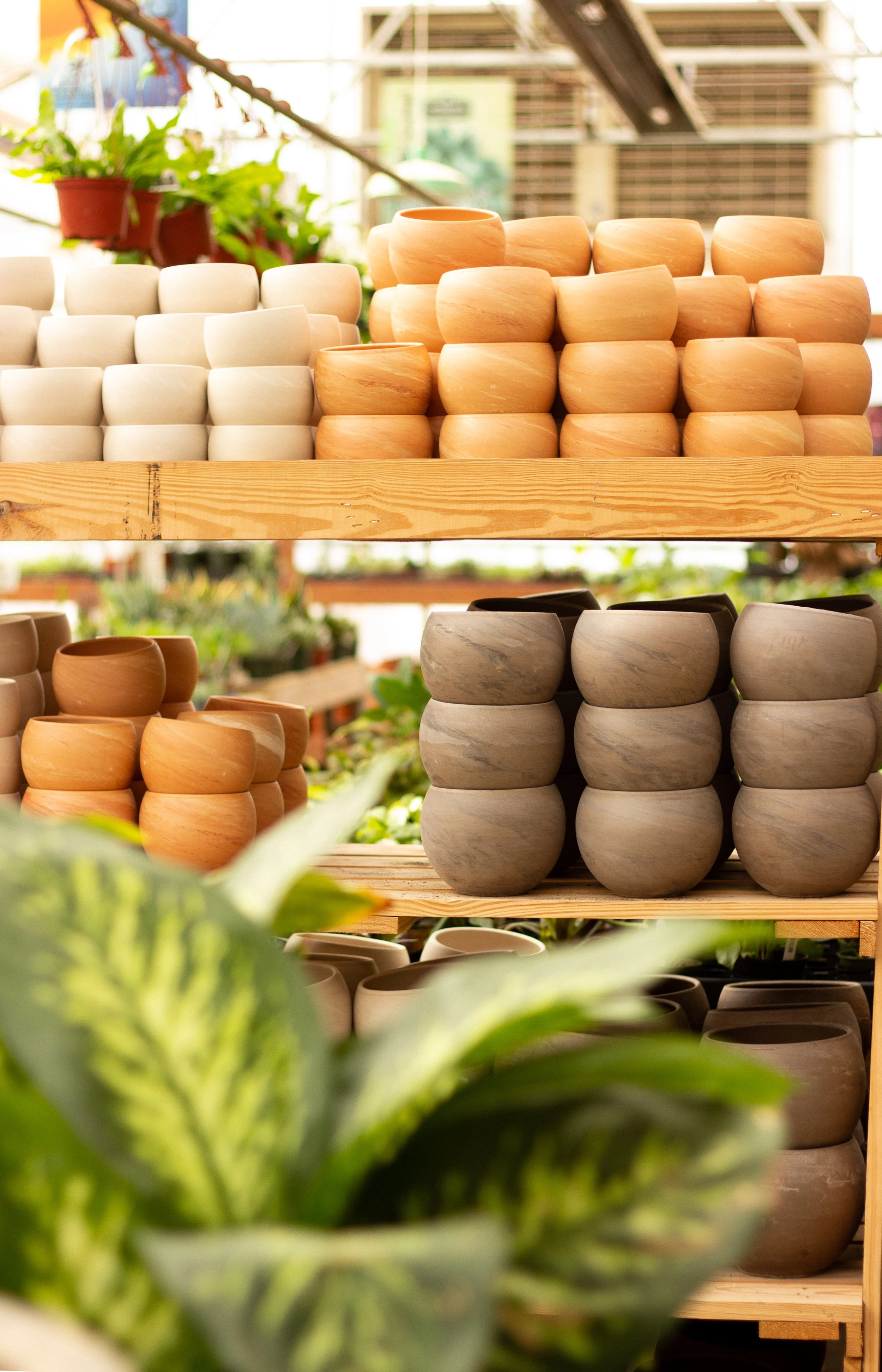southwest terra cotta planters neutral tones