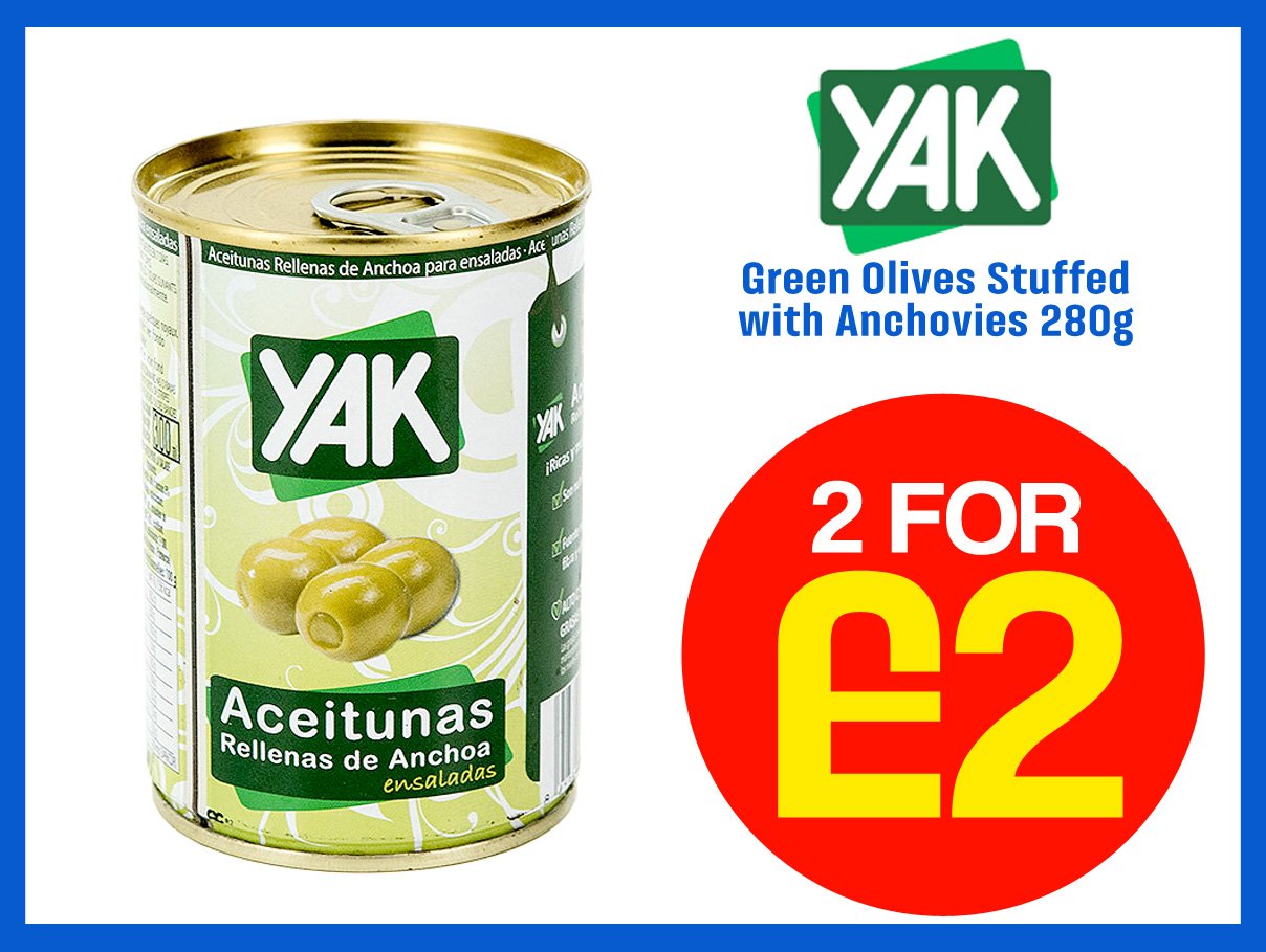 YAK Green Olives Stuffed with Anchovies 280g.jpg