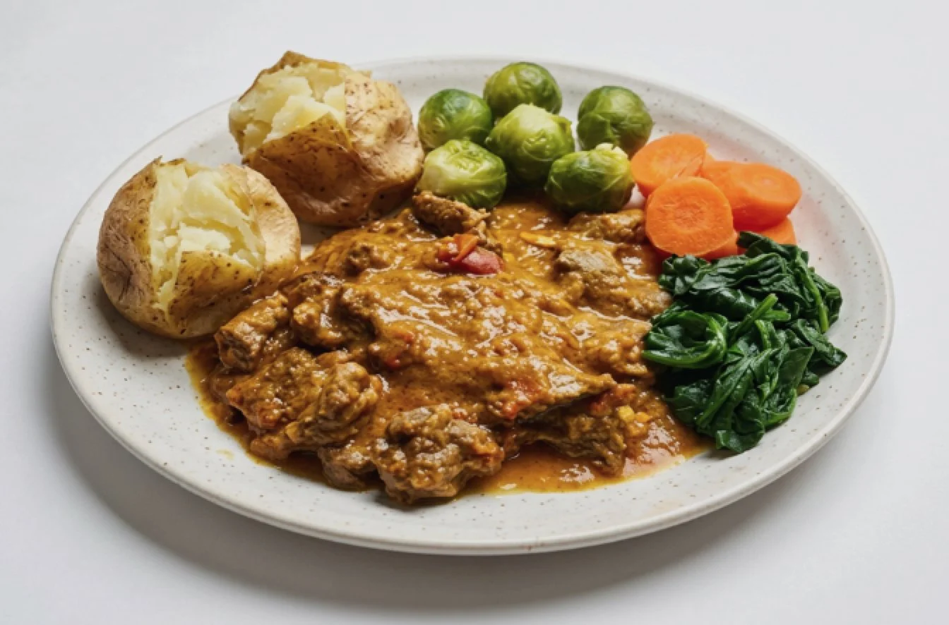 Ovine or Lamb with Coconut and Black Pepper