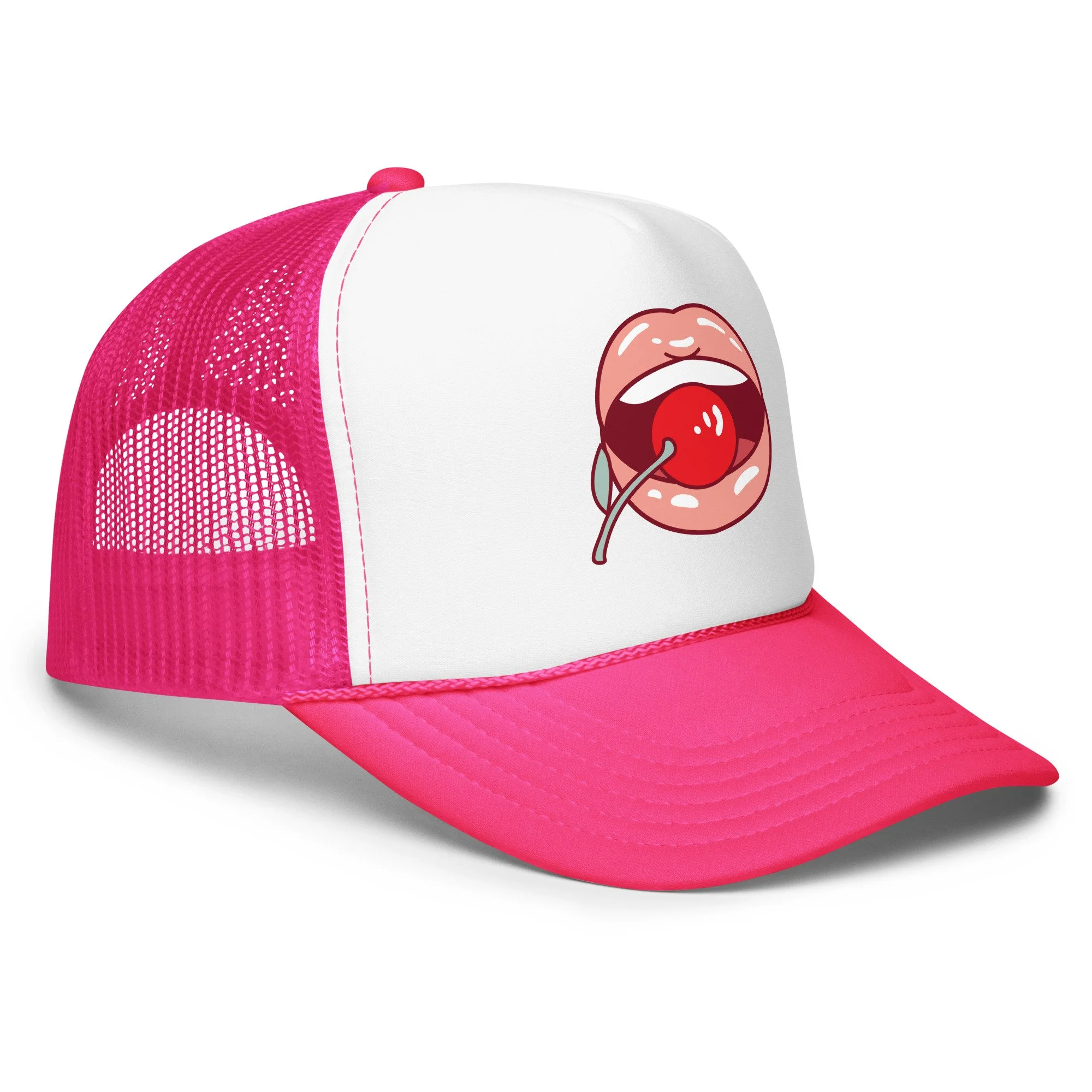 Cherry POP Foam Trucker Hat