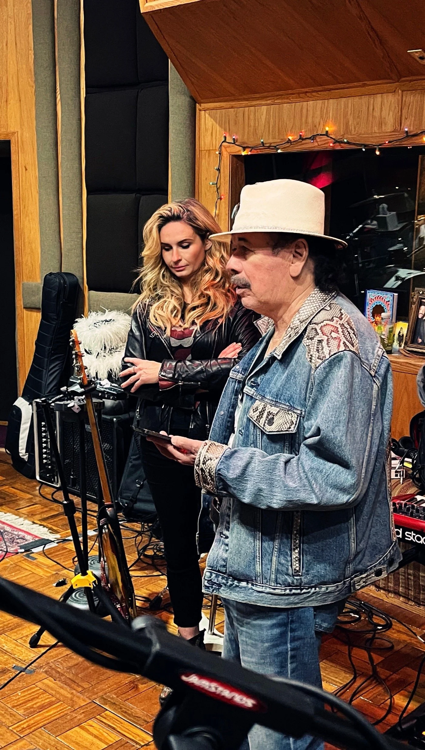 ANGELINE PLAYS BASS ON NEW CARLOS SANTANA RELEASE, STRANGER IN MOSCOW
