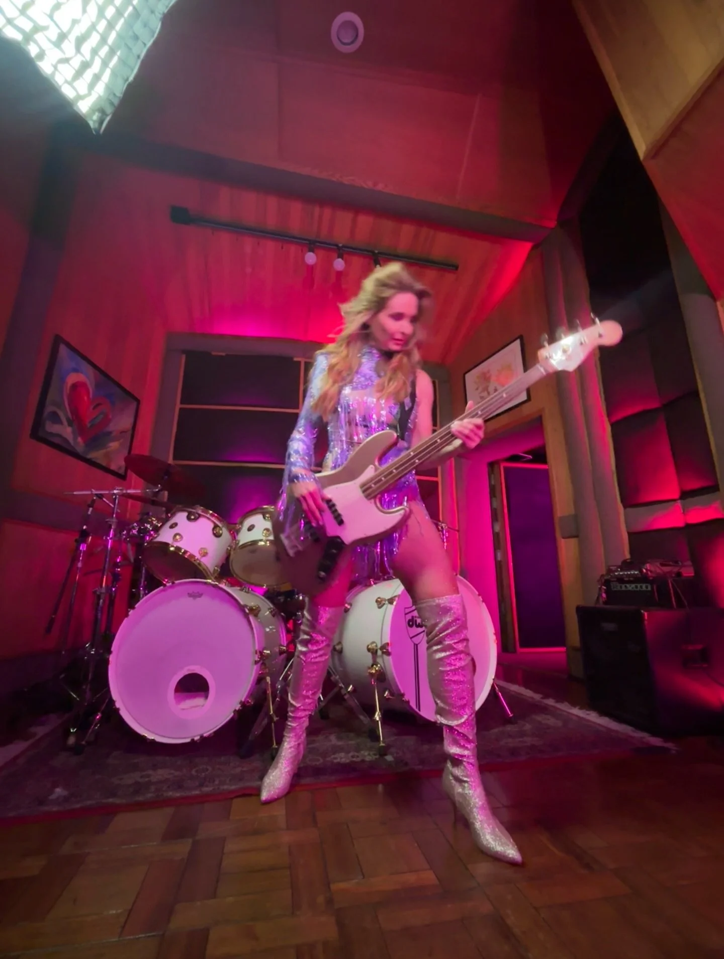 Not in my usual jeans and tee for this video shoot! 
Another amazing day yesterday with Narada Michael Walden and Vernon Ice Black!