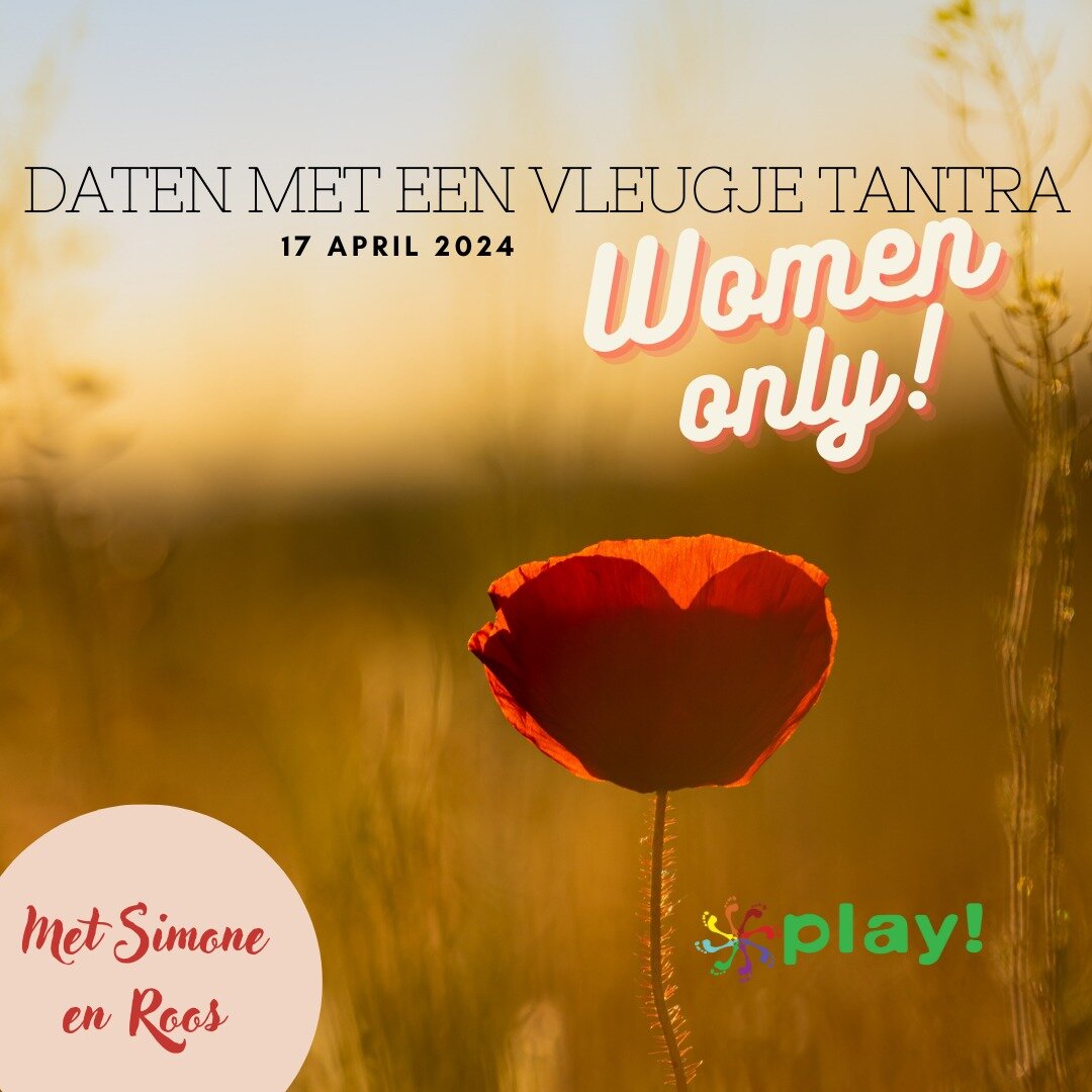 Daten met een vleugje tantra is terug! Dit keer een editie voor vrouwen die met vrouwen willen daten! 🩷 Wees welkom fijne vrouw! https://hipsy.nl/shop/45980-play-heart-daten-met-een-vleugje-tantra-women-edition