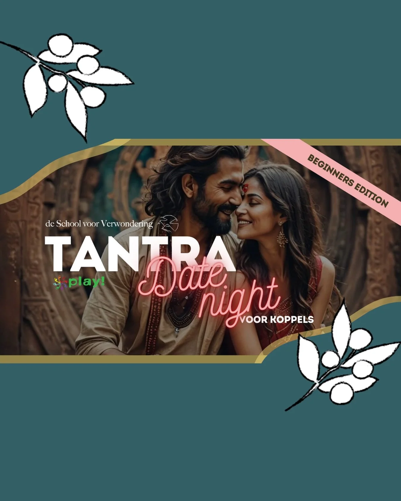 ✨ Tantra date night voor beginners - 30 april ✨

Nieuwsgierig naar tantra, maar weet je niet waar je moet beginnen? Dit is jouw moment. Tijdens onze tantra date night ontdek je op een laagdrempelige en speelse manier de kracht van verbinding, aandach