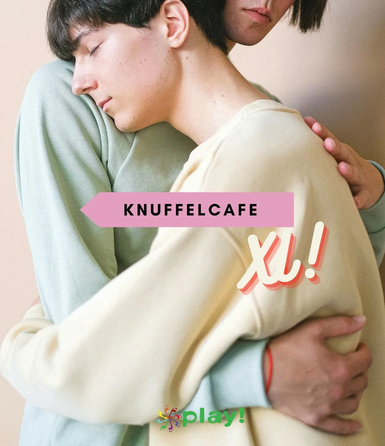 💛 KNUFFELCAF&Eacute; XL - 10 mei 💛

Een dag vol knuffels, muziek, dans, hapjes en drankjes, en vooral&hellip; nog meer knuffelen! 🌟 
Start met zachte begeleide oefeningen, daarna open space: jij bepaalt hoe dichtbij je wilt zijn. Ontspan, verbind,