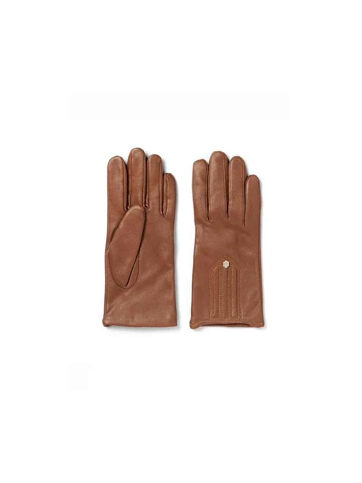 Signature Cashmere &amp; Wool Gloves - Tan