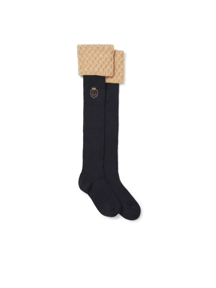 Explorer Merino Socks - Navy &amp; Fawn