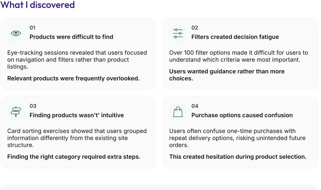Four research findings from the original Pets at Home case study.