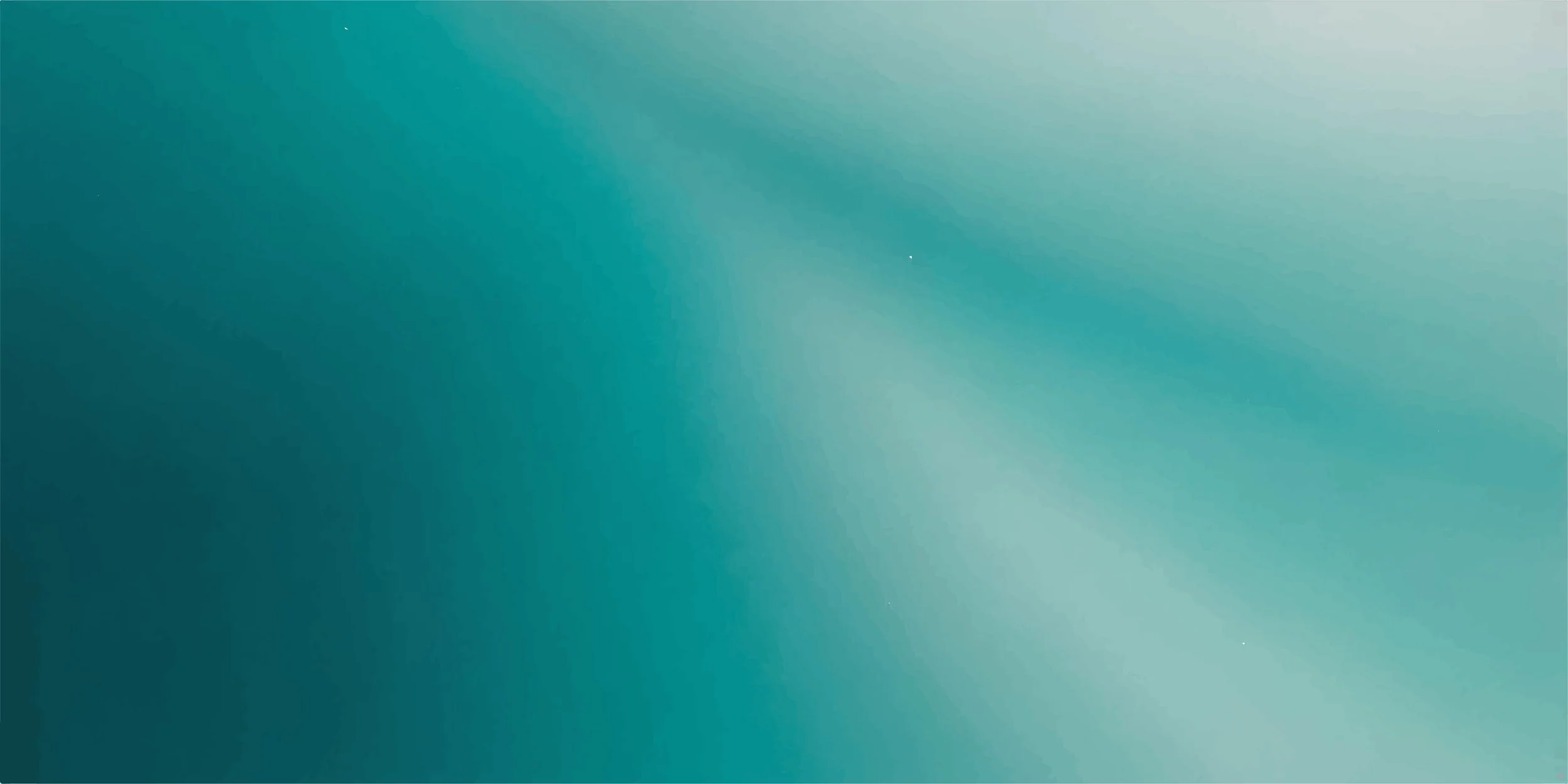 Abstract teal and green gradient background with smooth color transitions.