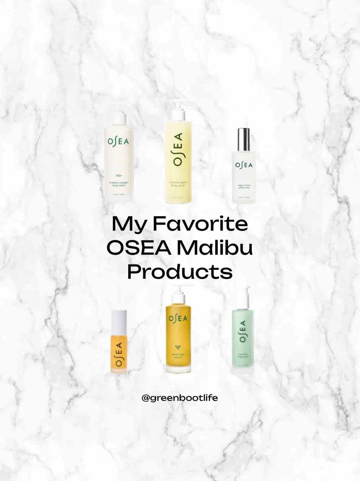 Swipe to see ➡️➡️➡️Use code GREENBOOT10 to save 10% off your @oseamalibu order. 💚💚💚

As requested, I made an updated Osea Malibu Favorites post, as the last one is almost from 2 years ago, and they&rsquo;ve launched several amazing new products si