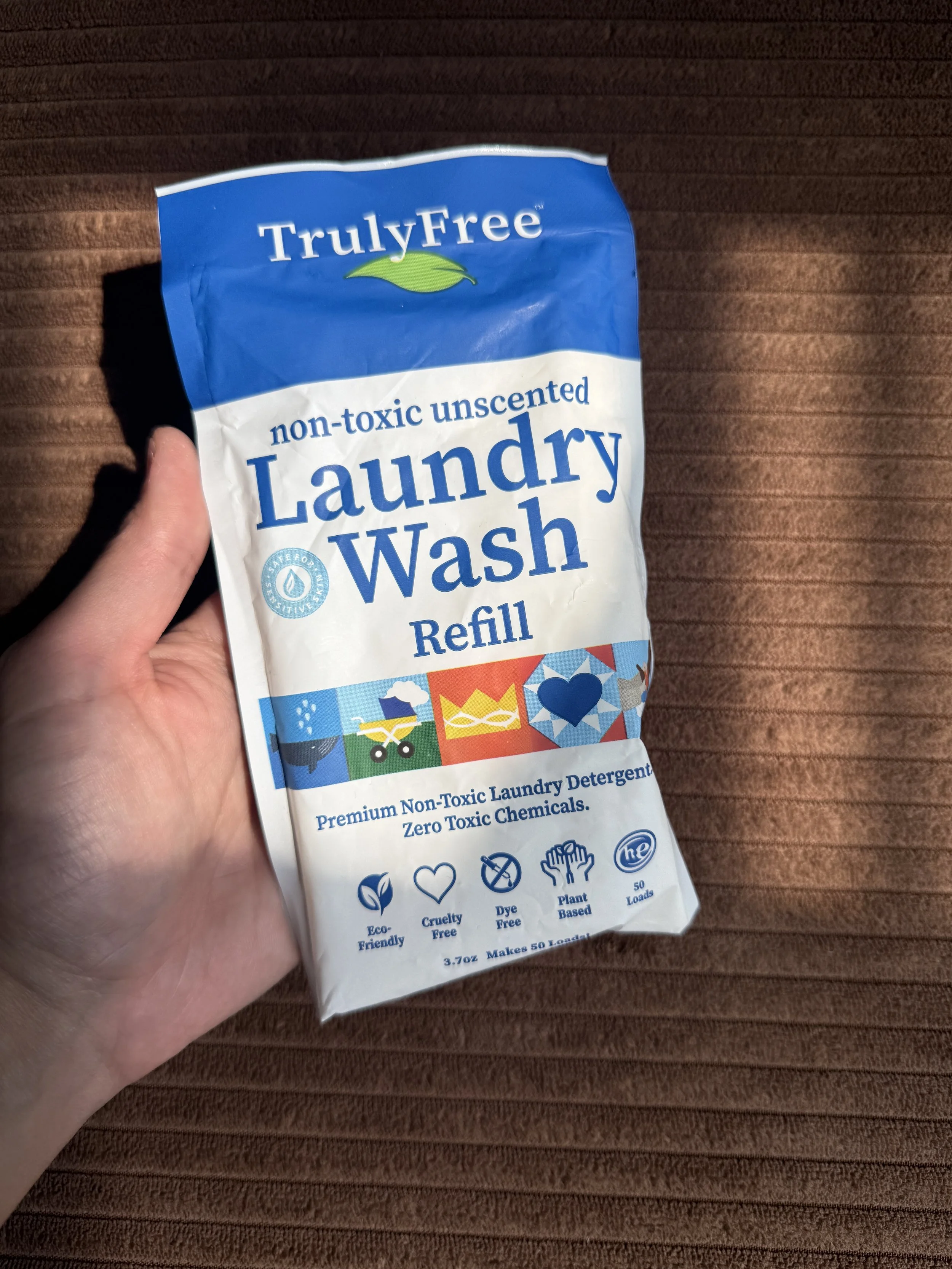Truly Free Non-Toxic Unscented Laundry Wash Refill
