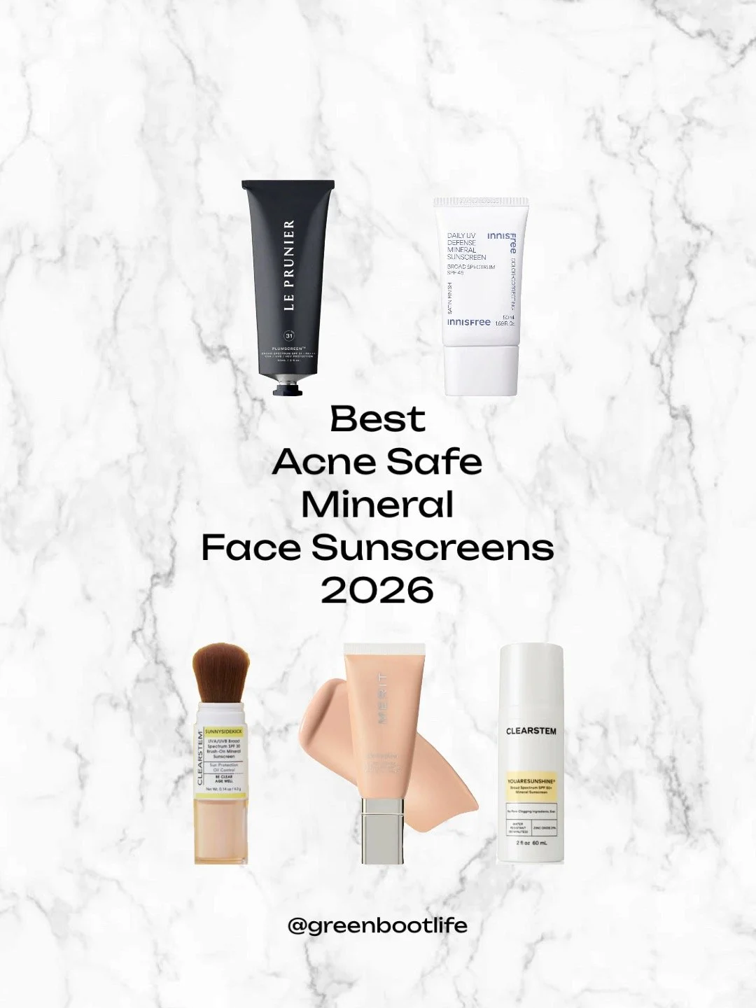 Best Acne Safe Face Mineral Sunscreens