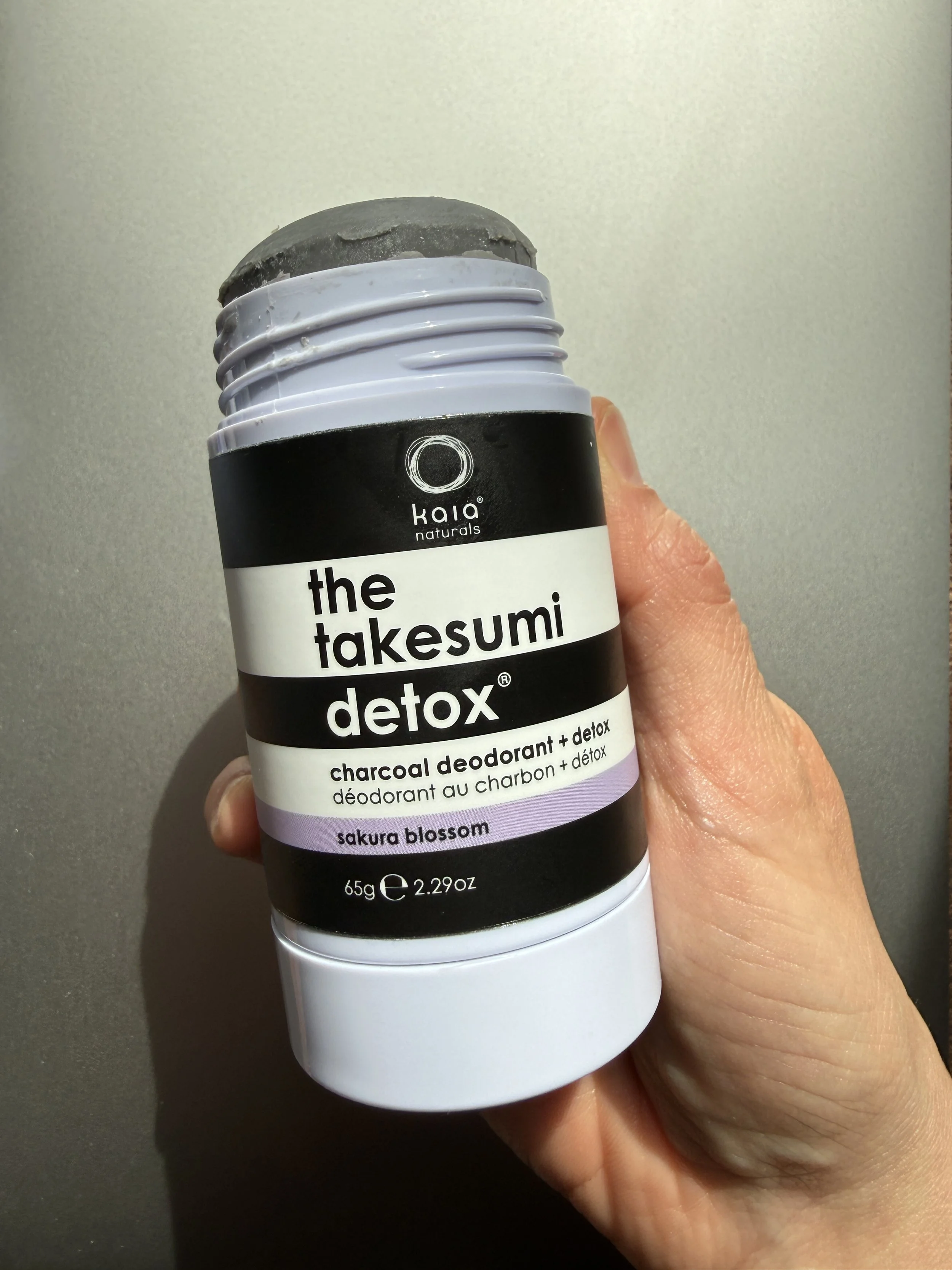 Kaia Takesumi Detox natural charcoal deodorant for strong odor control