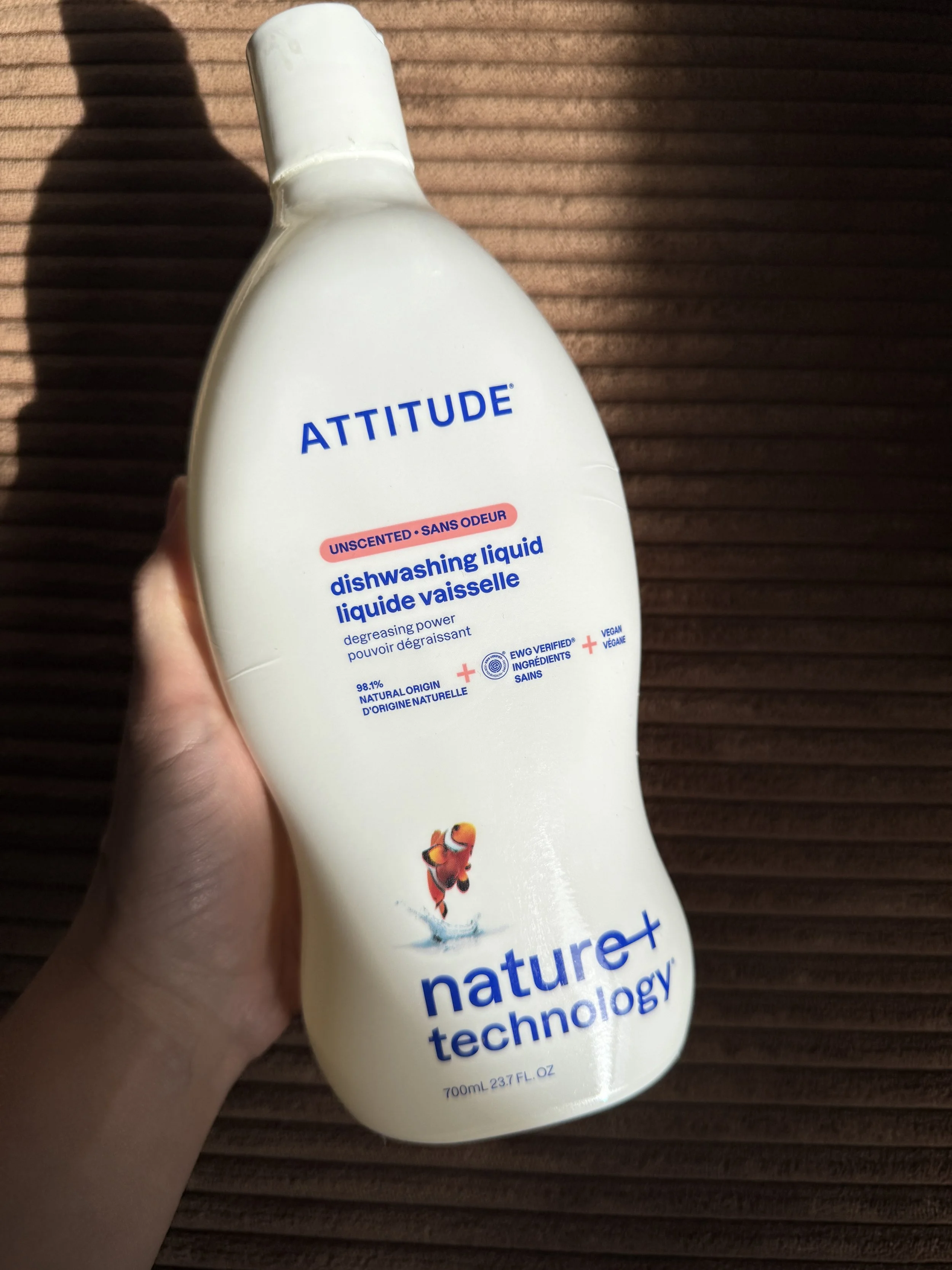 Attitude Dishwashing Liquid Unscented