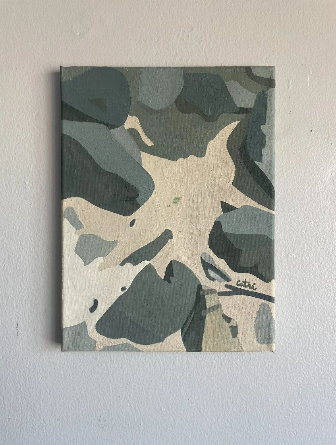 Sand Dollar, Oil on Canvas, 9x12"